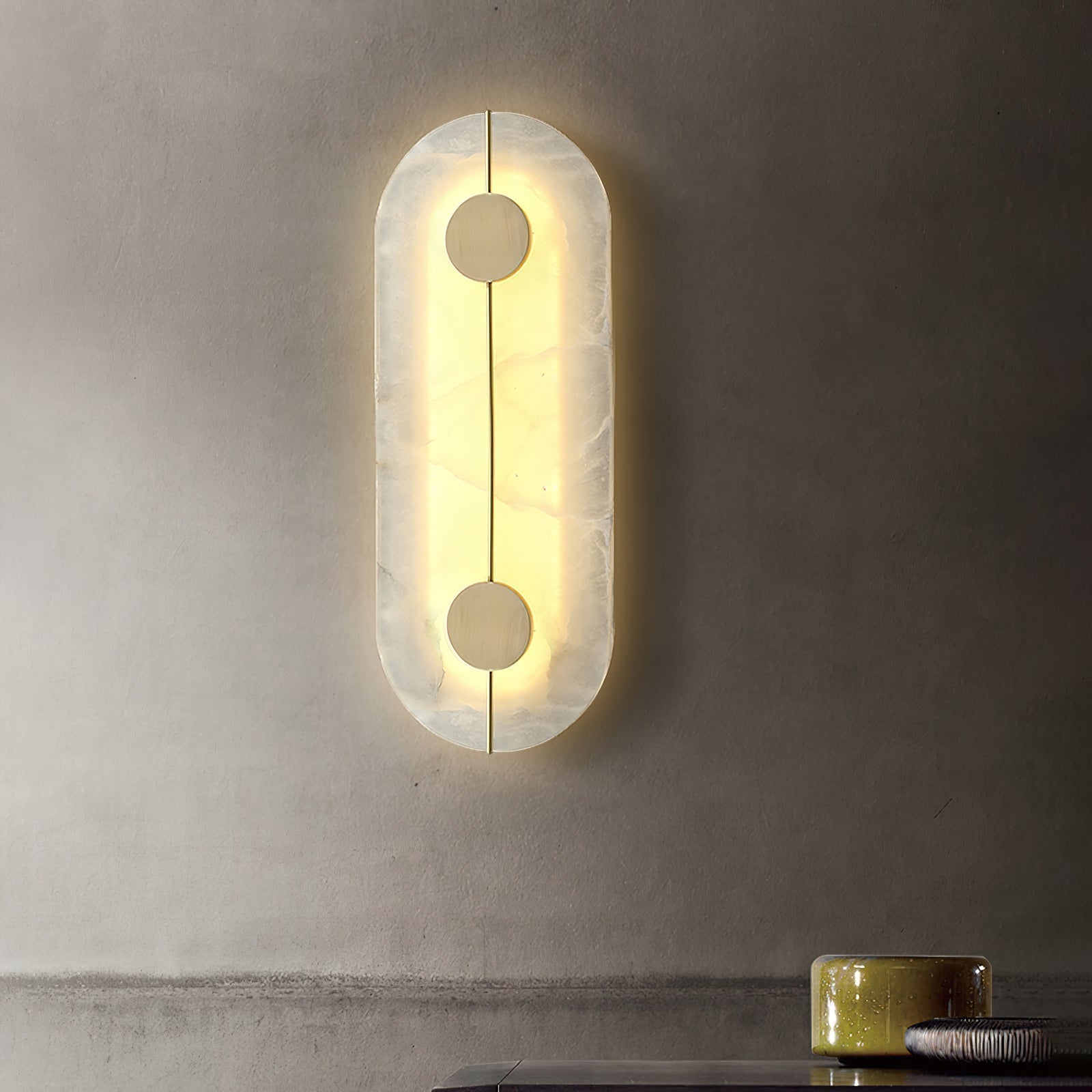 Waegnuvyo Modern Minimalist Alabaster Wall Lamp - Letslighting