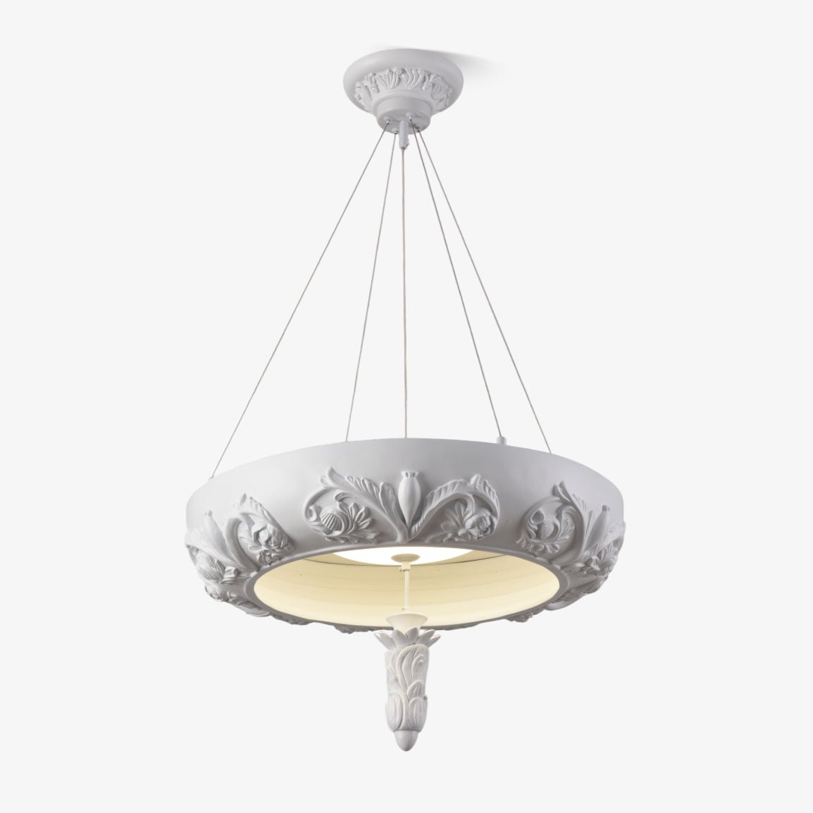 Rococo Eleganter Kronleuchter aus Gips-Letslighting