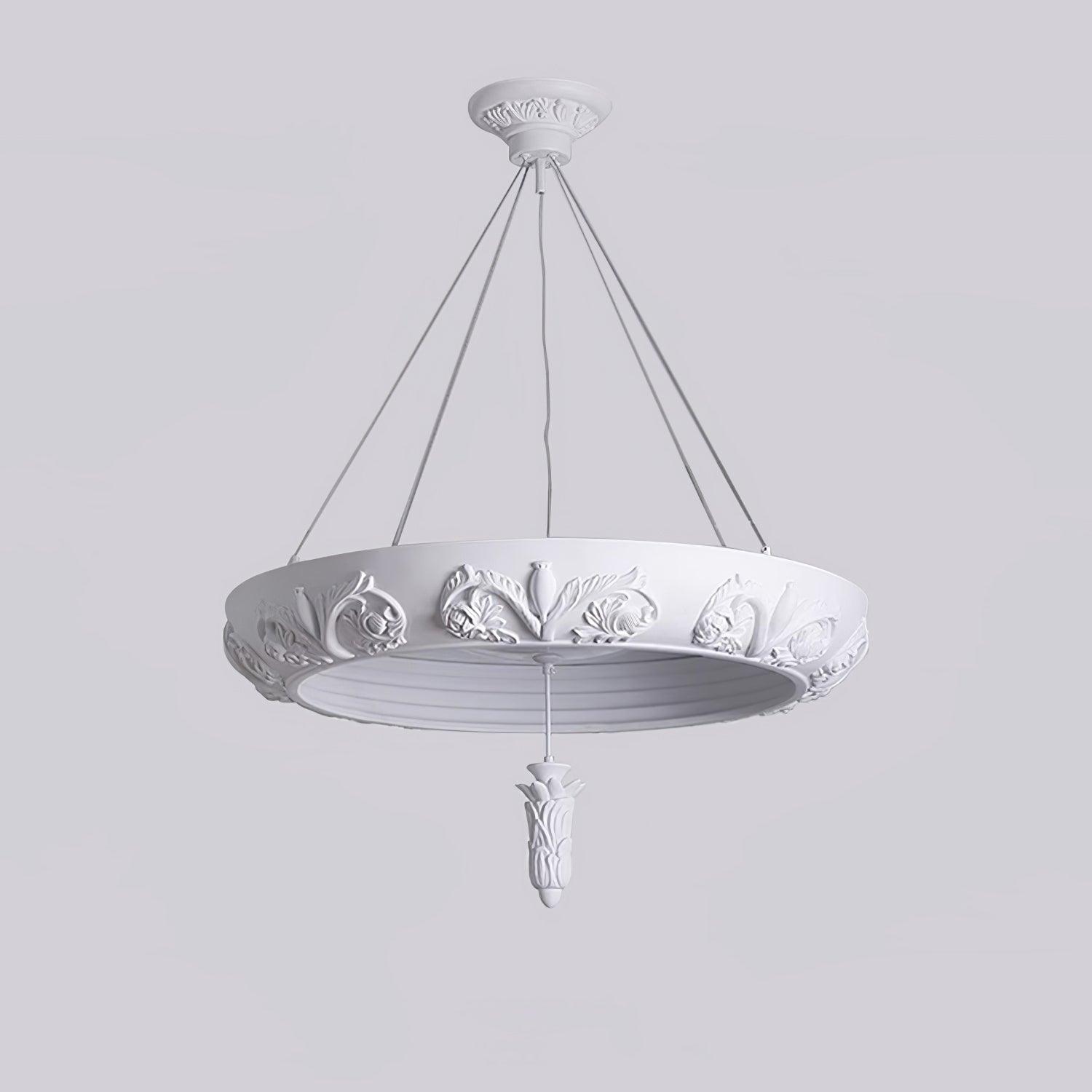 Rococo Eleganter Kronleuchter aus Gips-Letslighting