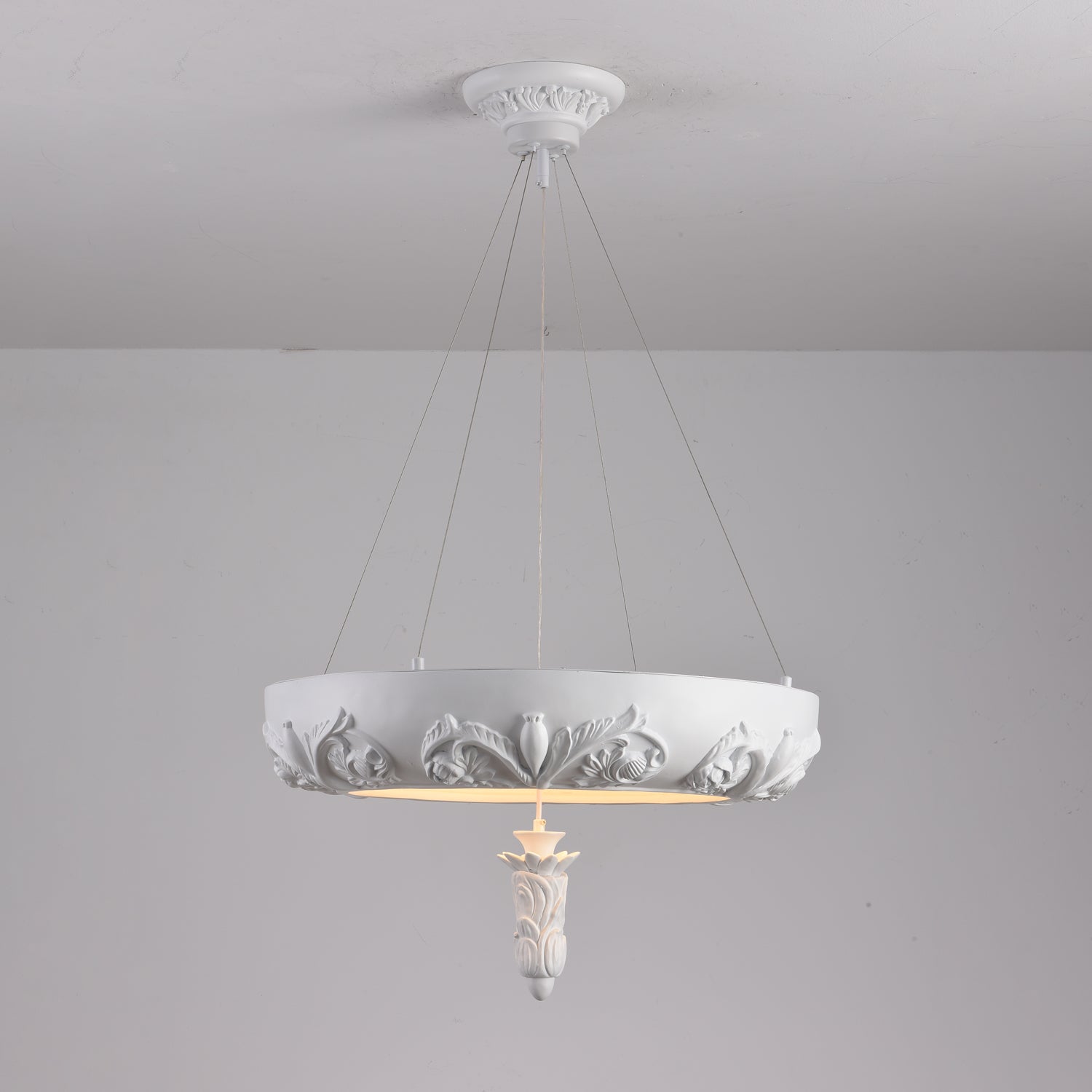 Rococo Eleganter Kronleuchter aus Gips-Letslighting