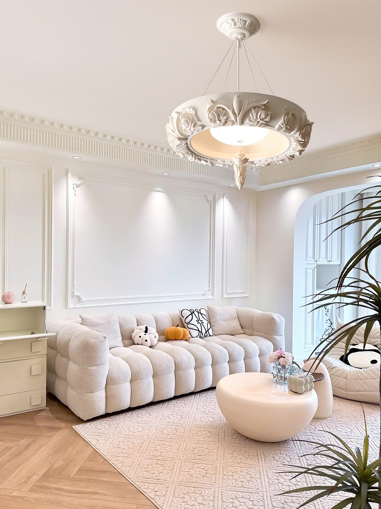 Rococo Eleganter Kronleuchter aus Gips-Letslighting