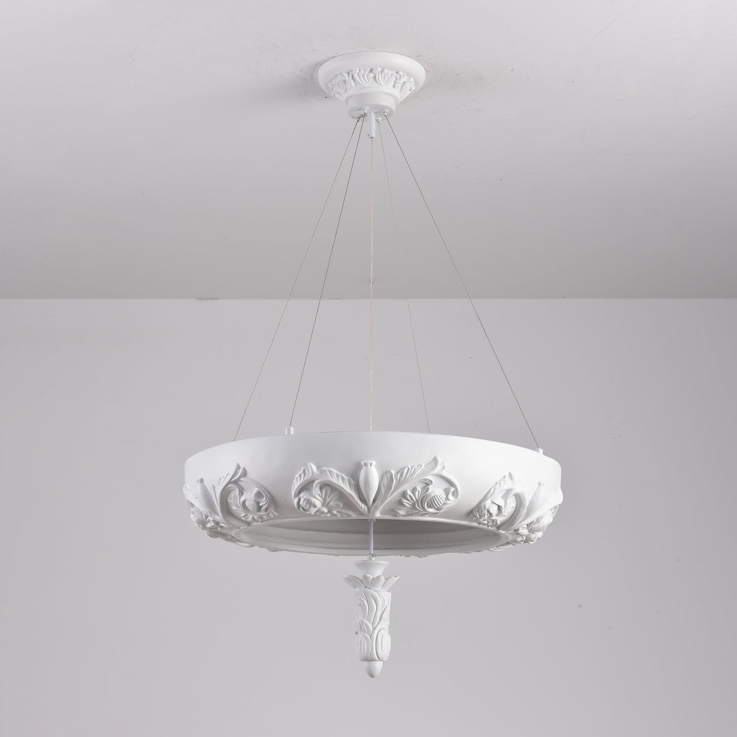 Rococo Eleganter Kronleuchter aus Gips-Letslighting