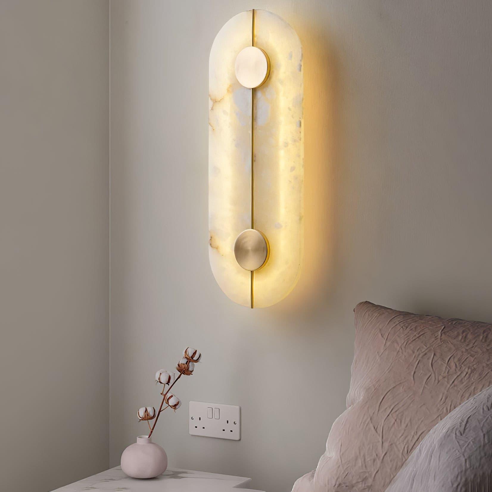 Citheira Minimalist Alabaster Wall Light - Neutralighting