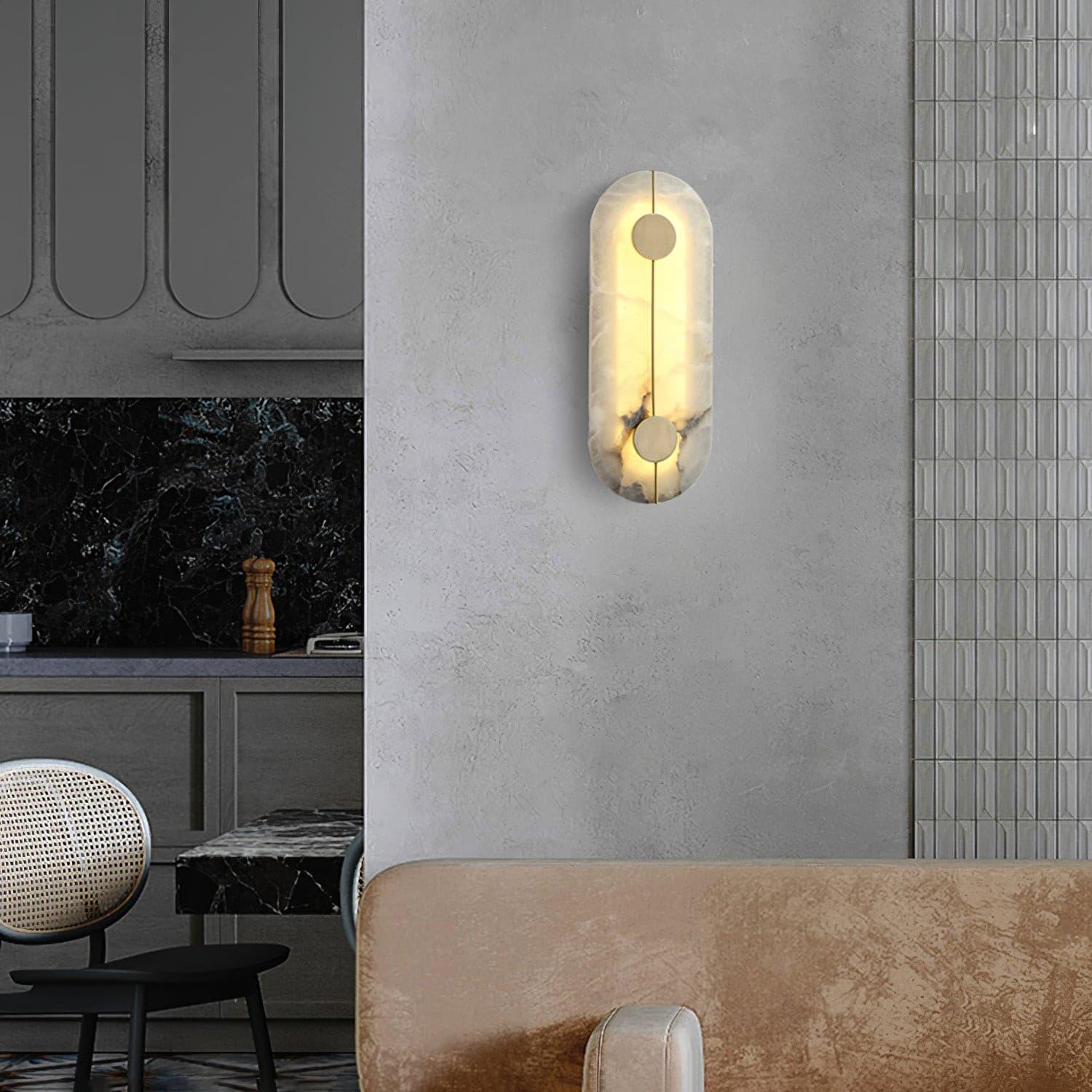 Citheira Minimalist Alabaster Wall Light - Neutralighting