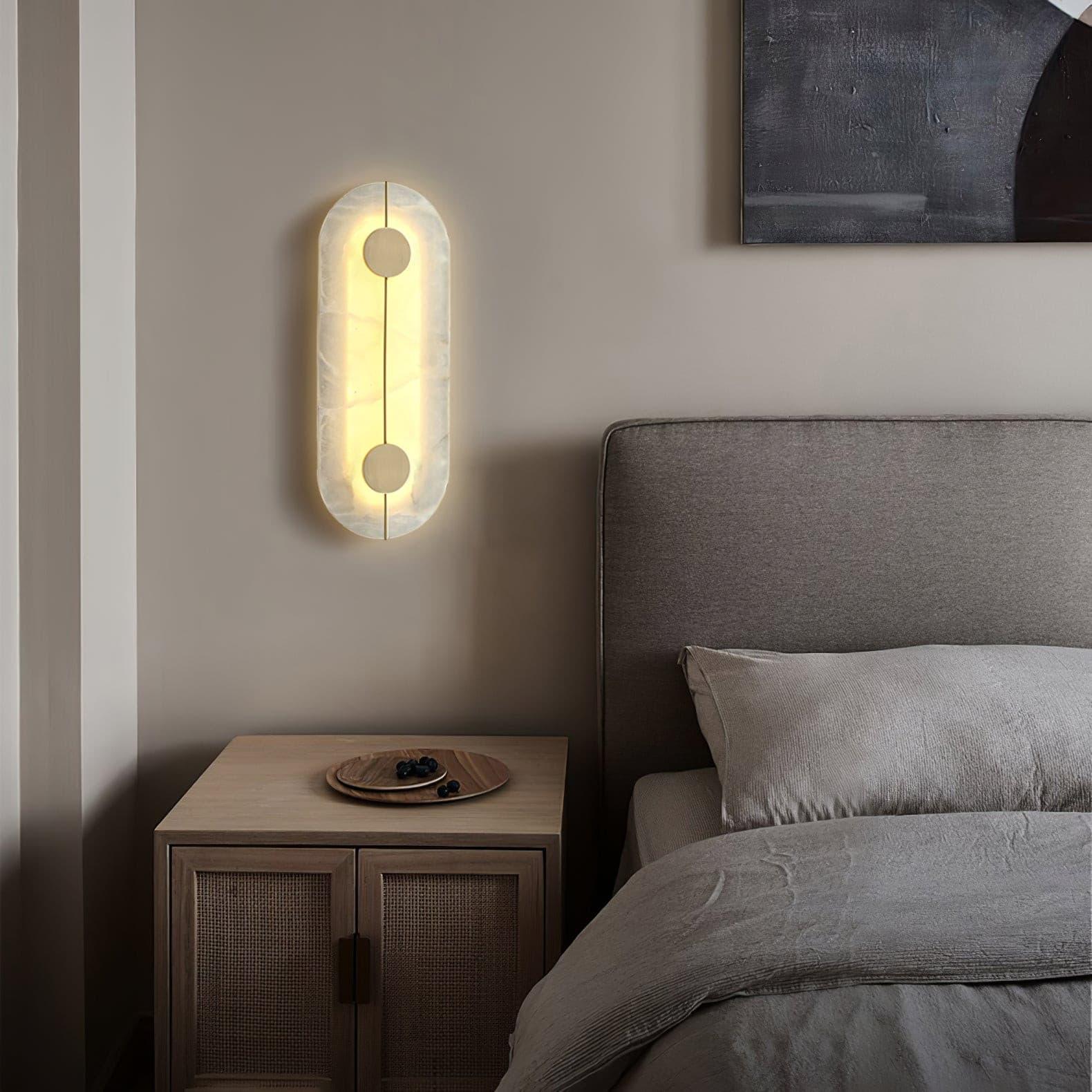 Citheira Minimalist Alabaster Wall Light - Neutralighting