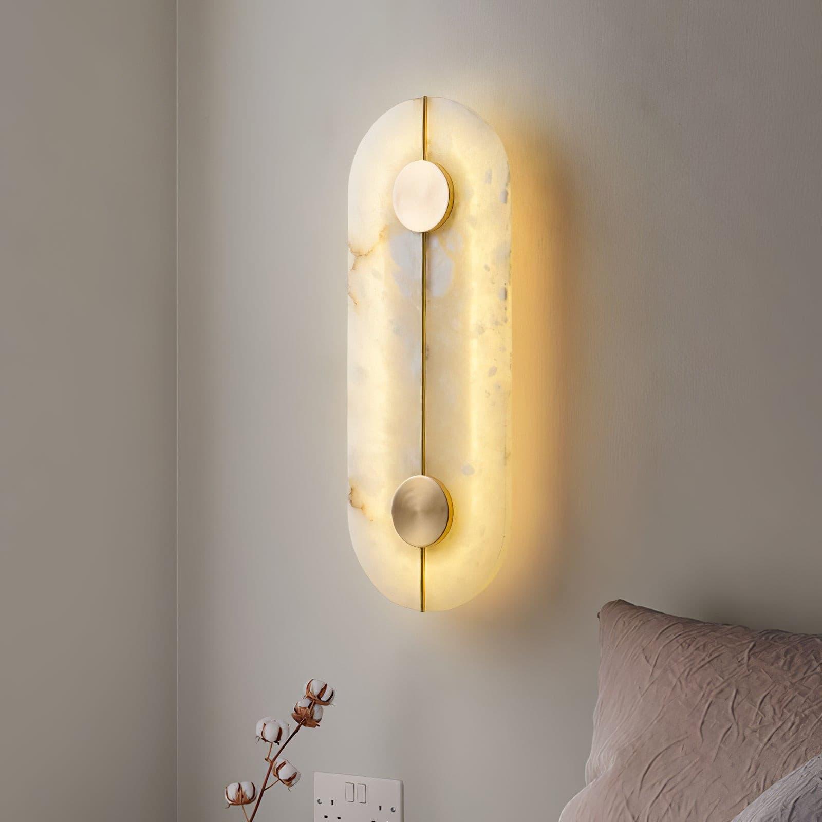 Citheira Minimalist Alabaster Wall Light - Neutralighting
