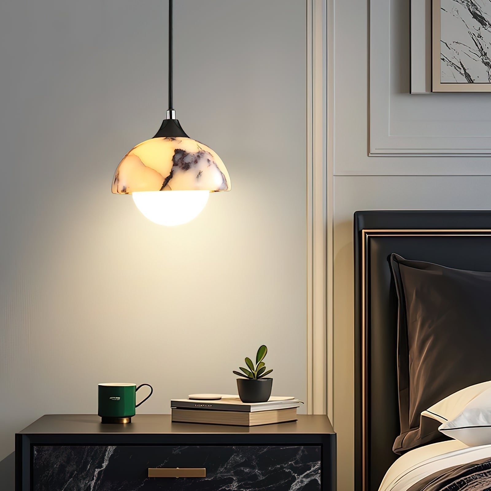 Yrvuvys Modern Minimalist Marble Pendant Lamp - Letslighting