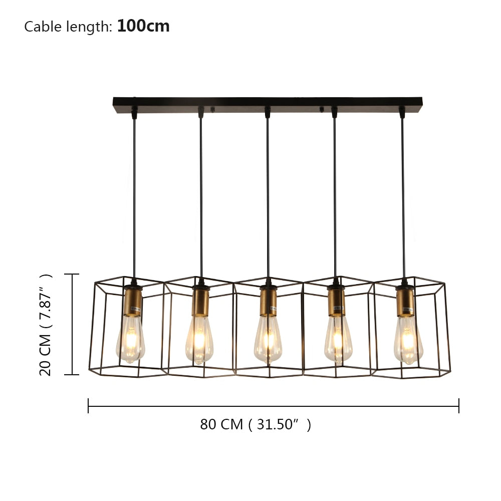 Arisha Modern Linear LED Pendelleuchte Schwarz Ess/Wohn/Schlafzimmer Metall