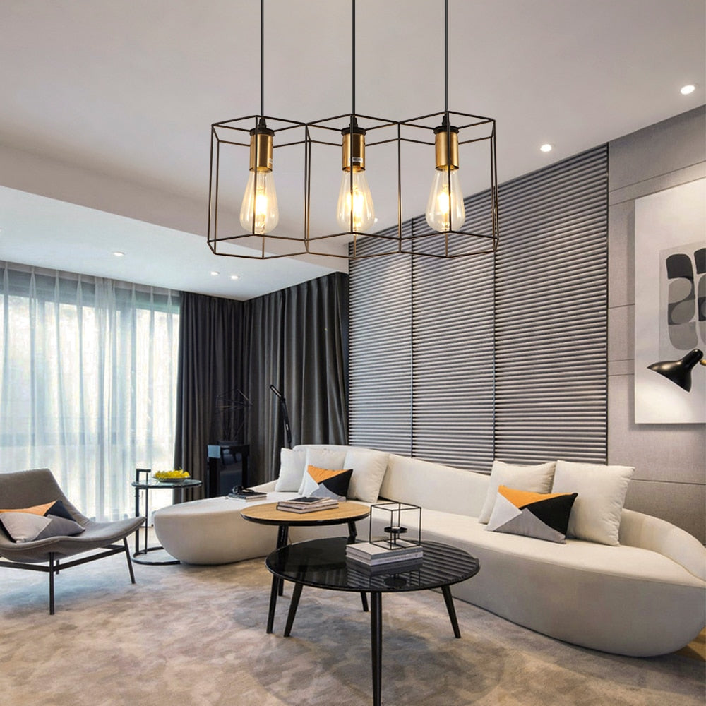 Arisha Modern Linear LED Pendelleuchte Schwarz Ess/Wohn/Schlafzimmer Metall