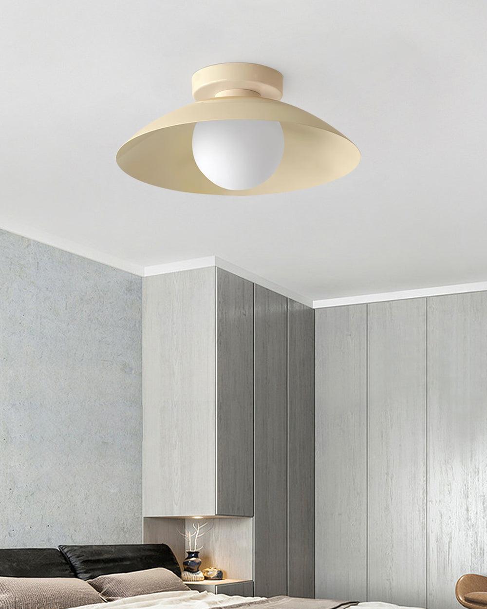 Xavier Minimalistische Deckenleuchte aus Metall und Glas-Letslighting