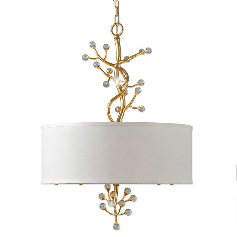 Asbury Kristall Stoff Pendelleuchte-Letslighting
