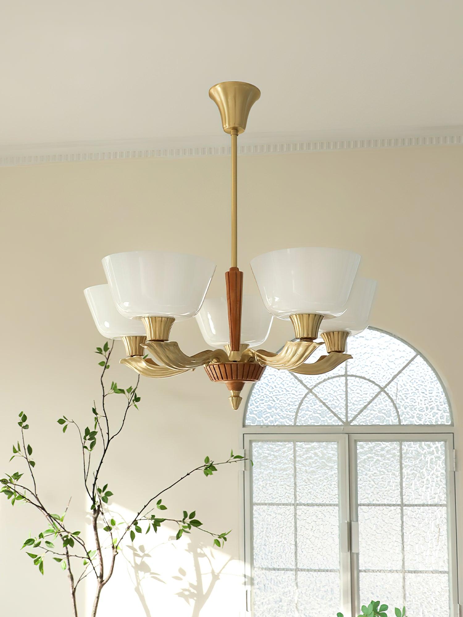 Lustra Kronleuchter Ausgestellt Schirm Vintage-Letslighting