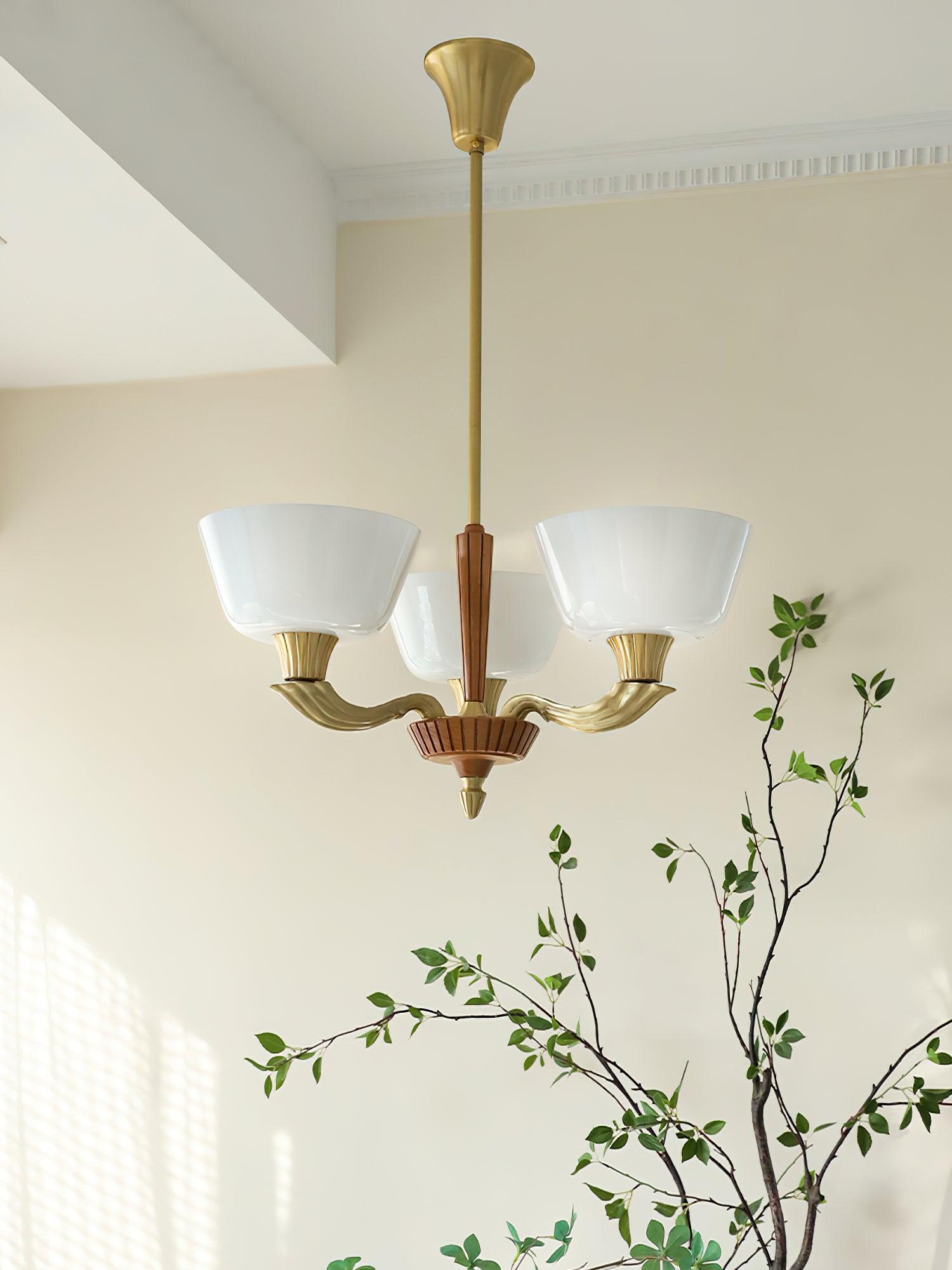 Lustra Kronleuchter Ausgestellt Schirm Vintage-Letslighting