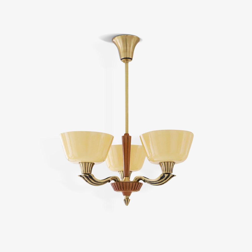 Lustra Kronleuchter Ausgestellt Schirm Vintage-Letslighting