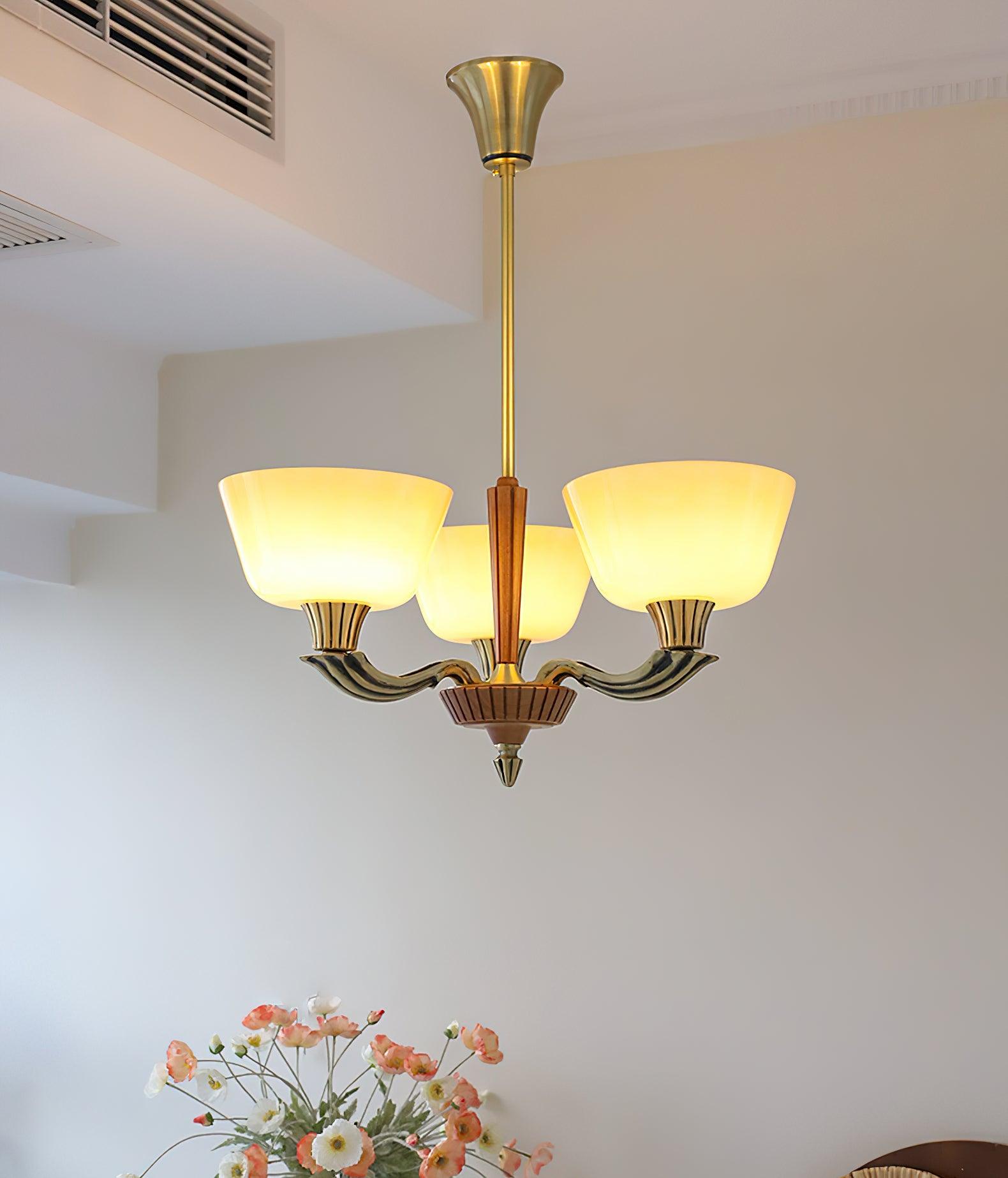 Lustra Kronleuchter Ausgestellt Schirm Vintage-Letslighting