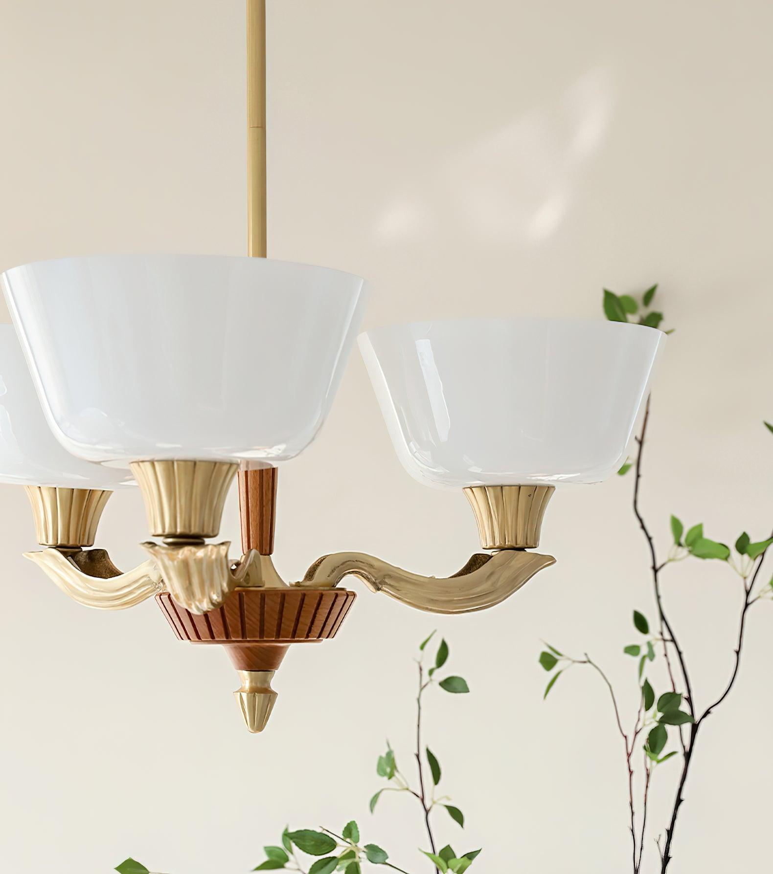 Lustra Kronleuchter Ausgestellt Schirm Vintage-Letslighting