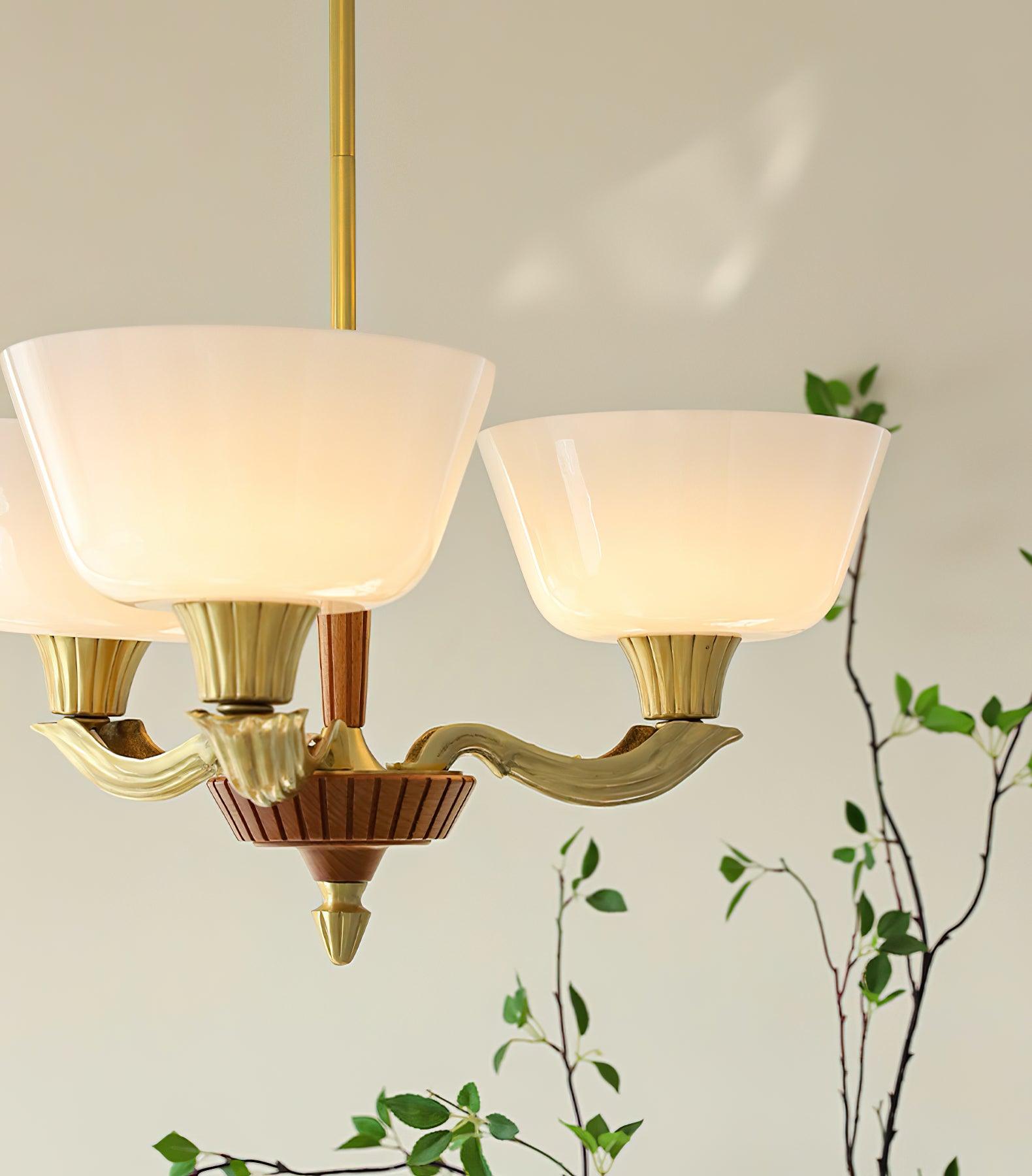 Lustra Kronleuchter Ausgestellt Schirm Vintage-Letslighting