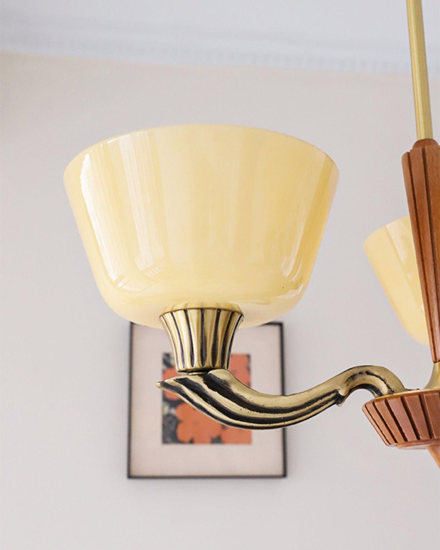 Lustra Kronleuchter Ausgestellt Schirm Vintage-Letslighting