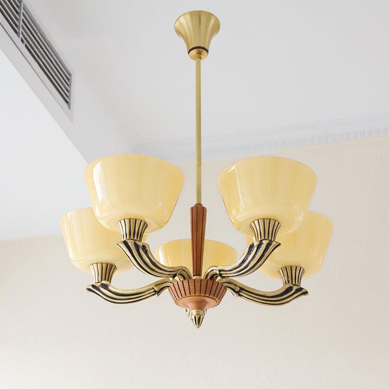Lustra Kronleuchter Ausgestellt Schirm Vintage-Letslighting