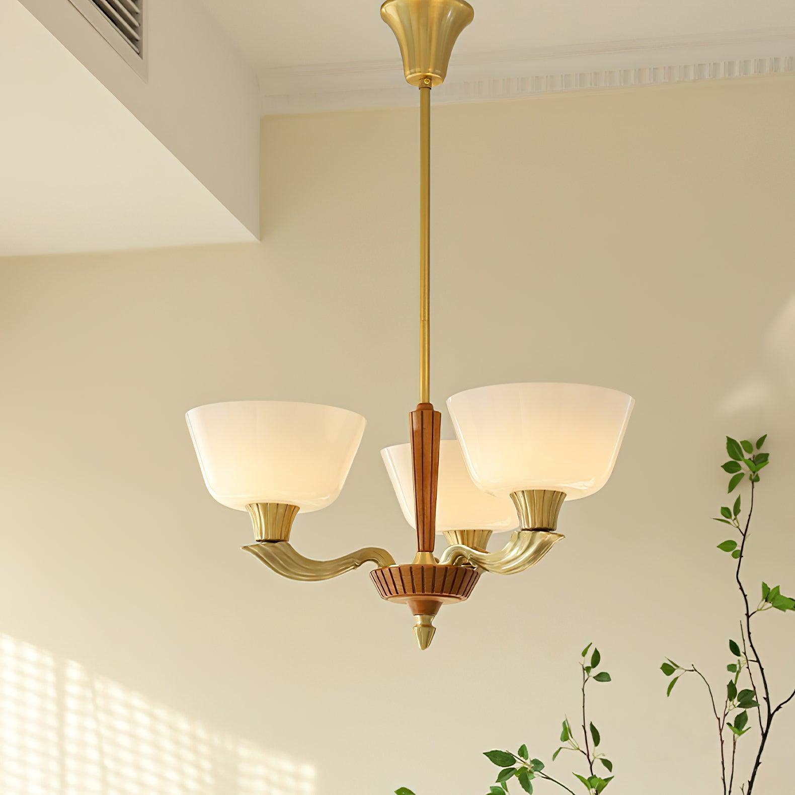 Lustra Kronleuchter Ausgestellt Schirm Vintage-Letslighting