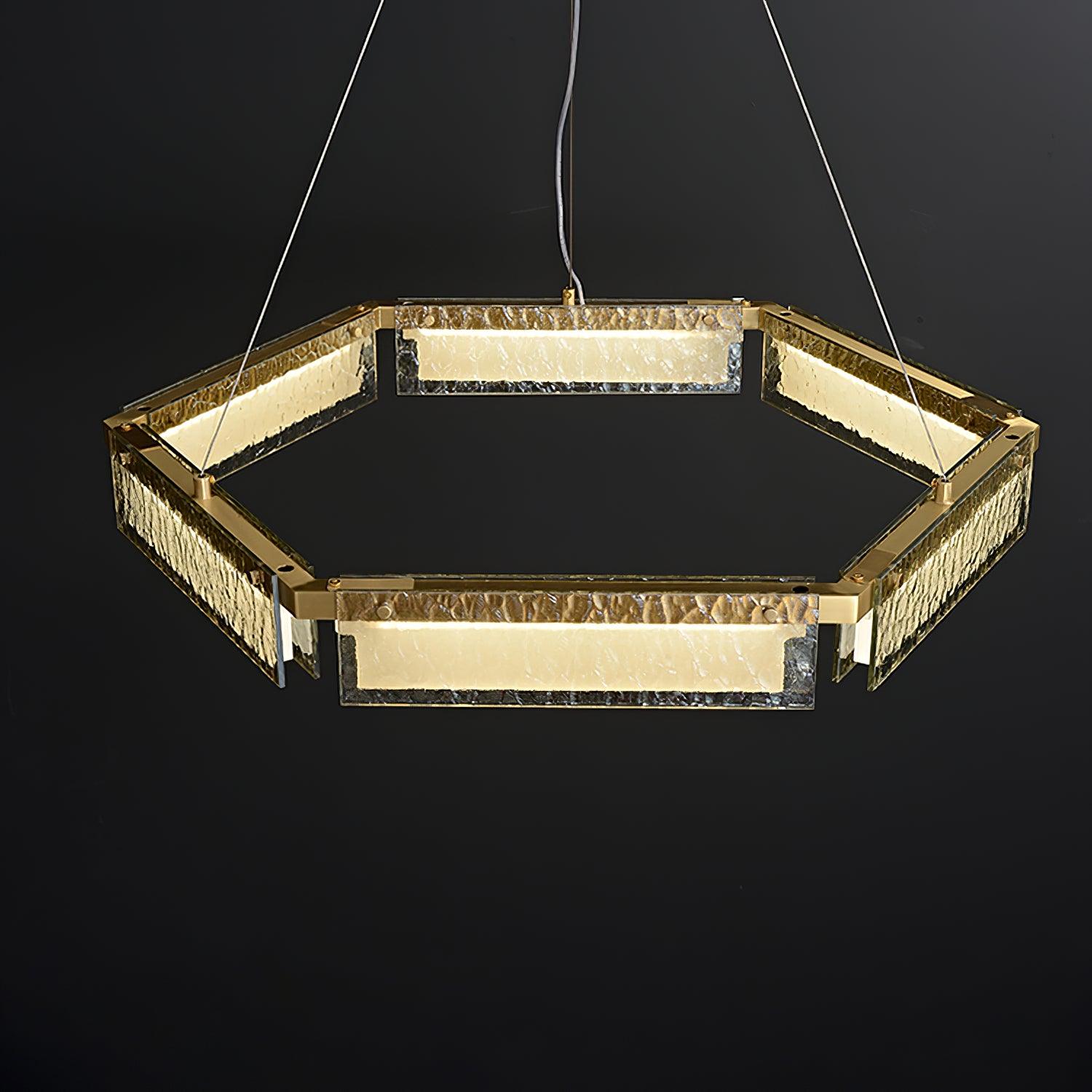 Hexa Luxus-Glas-Kronleuchter-Letslighting