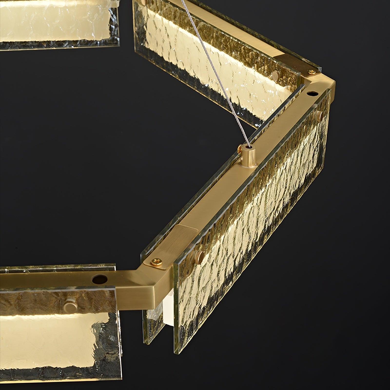 Hexa Luxus-Glas-Kronleuchter-Letslighting
