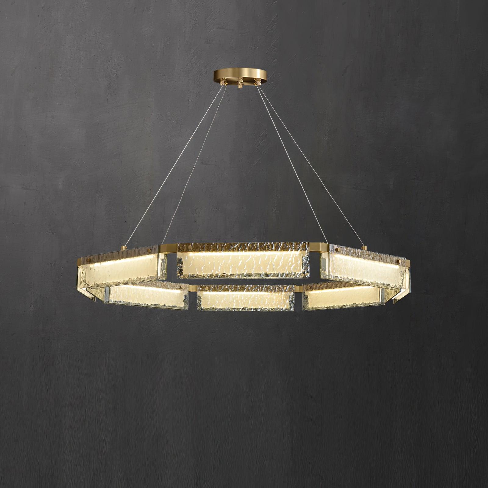 Hexa Luxus-Glas-Kronleuchter-Letslighting