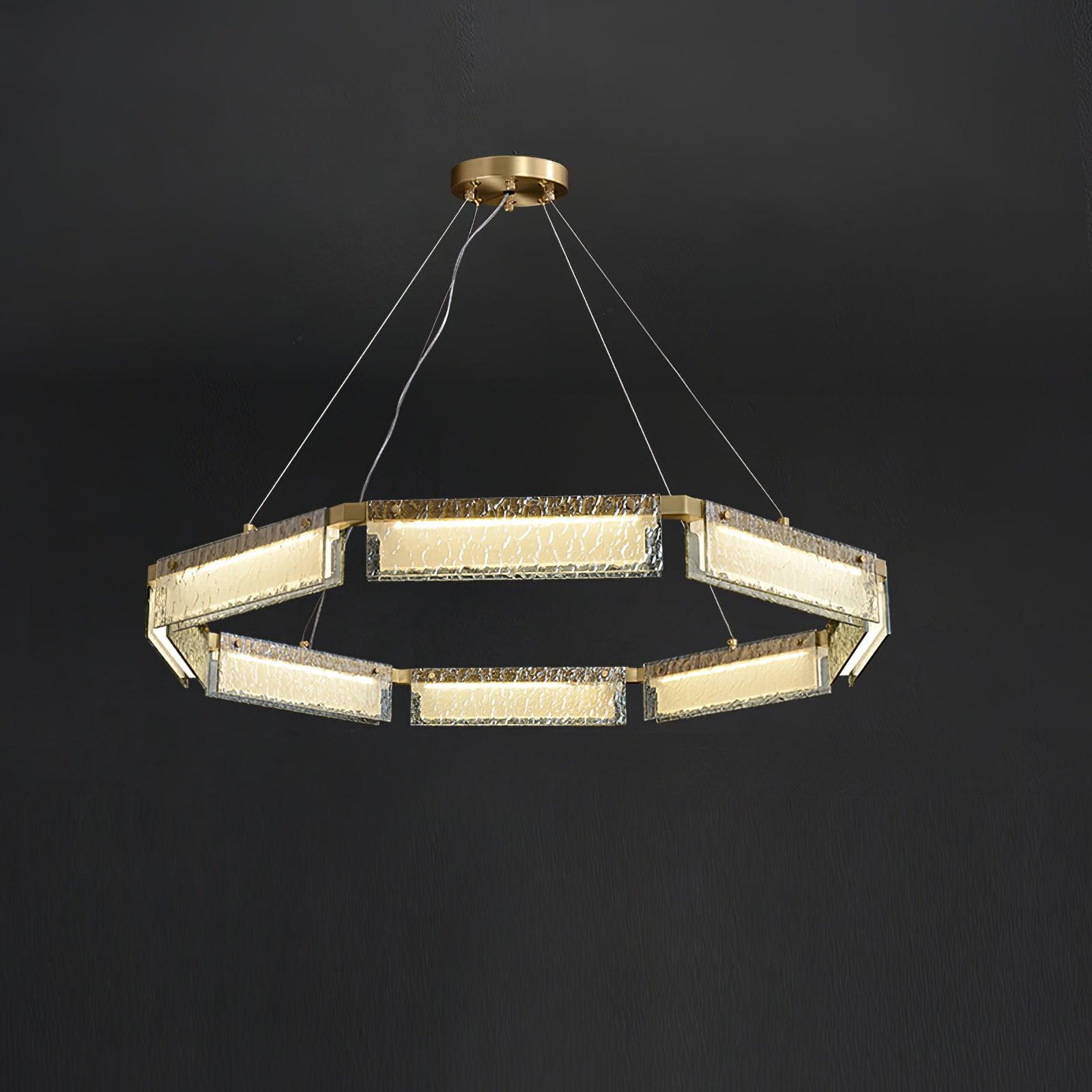 Hexa Luxus-Glas-Kronleuchter-Letslighting