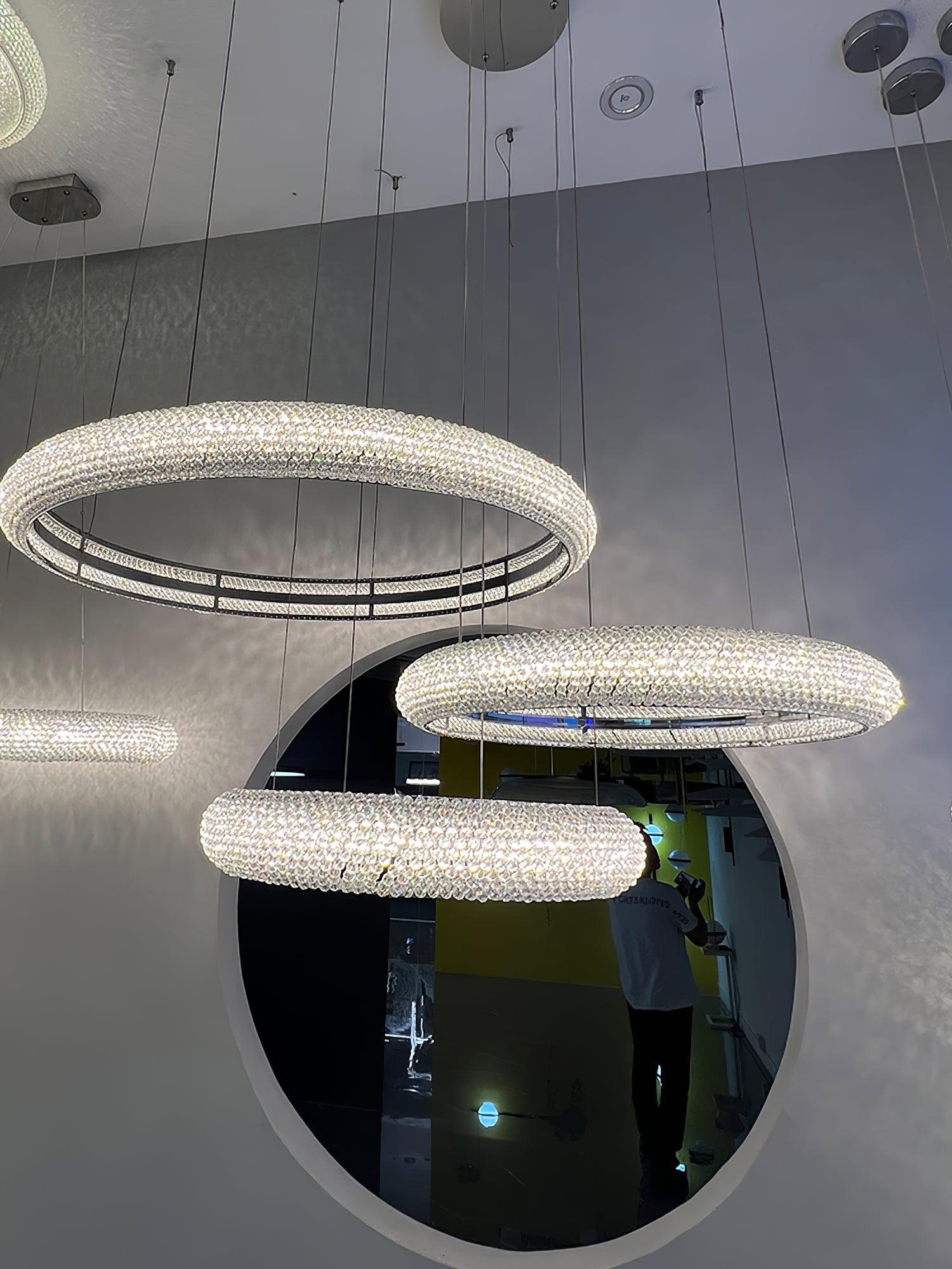Vazorora Modern Minimalistisch Ring Kristall Kronleuchter-Letslighting
