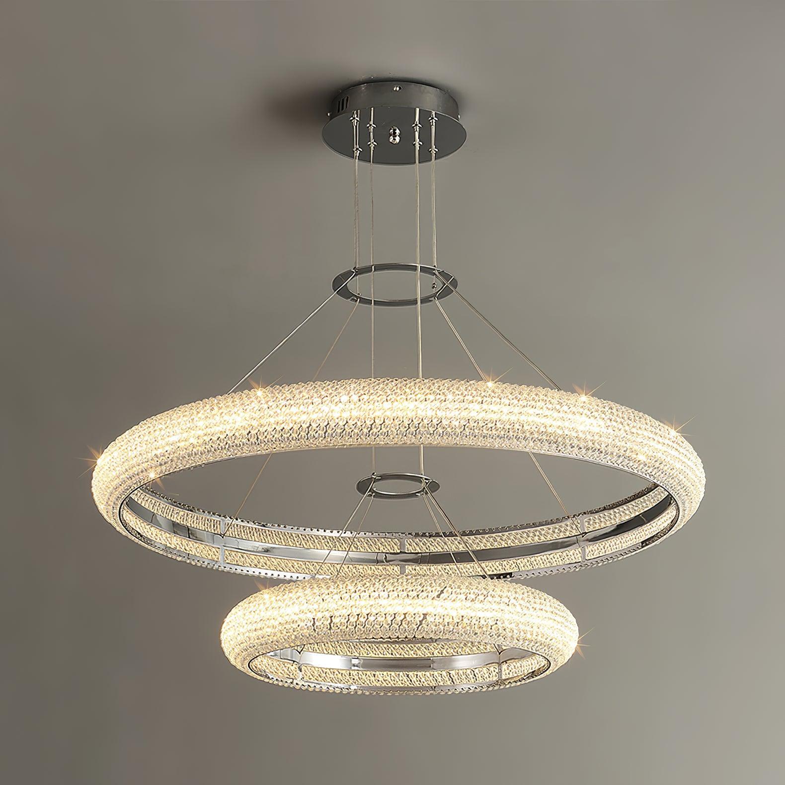 Vazorora Modern Minimalistisch Ring Kristall Kronleuchter-Letslighting