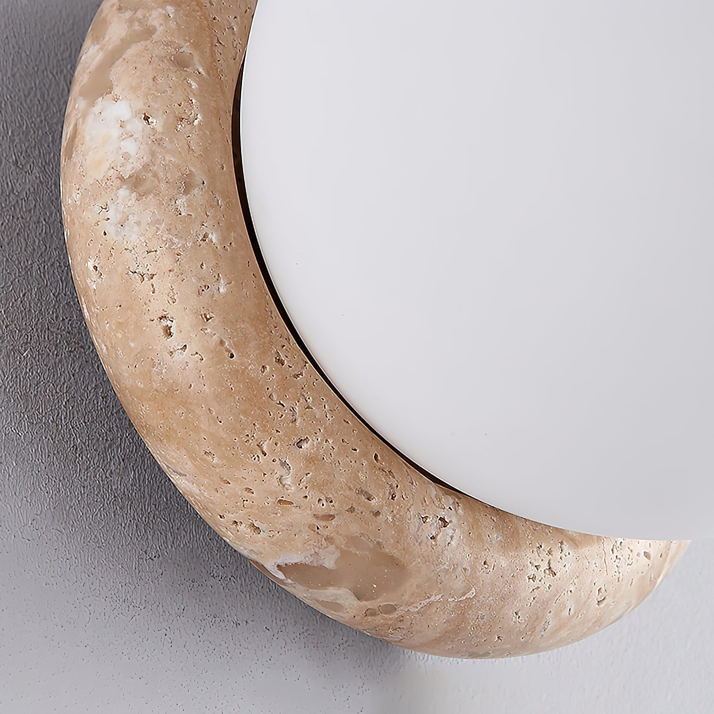 Blikuvys Modern Minimalist Travertine Glass Wall Lamp - Letslighting