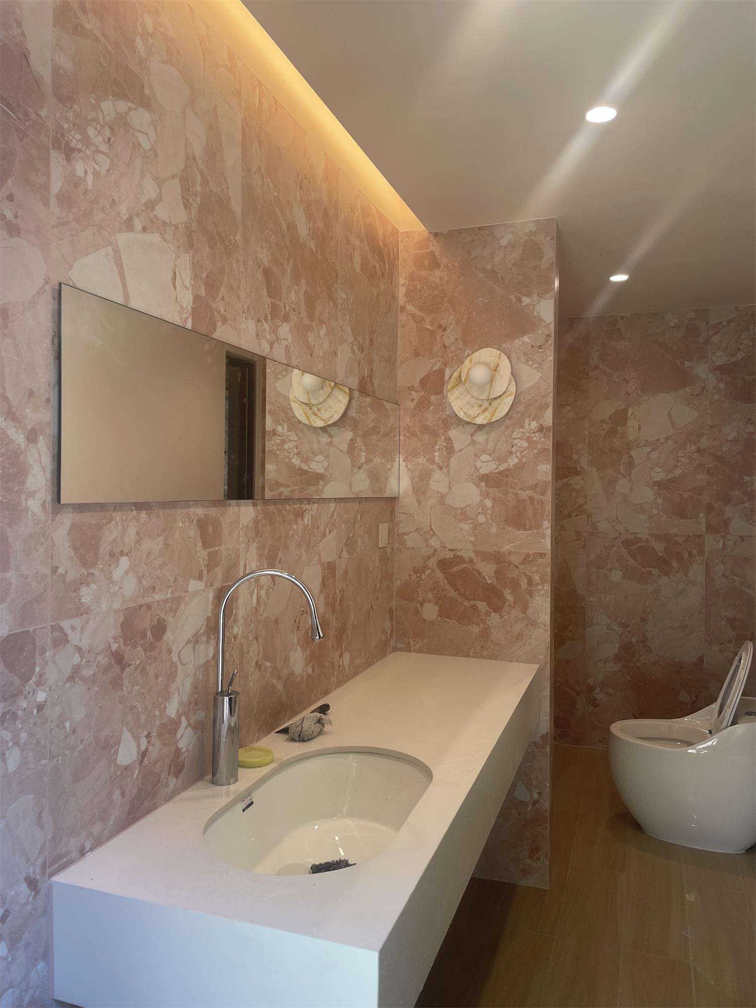 Astr Modern Minimalist Unique Stone Glass Wall Lamp - Letslighting