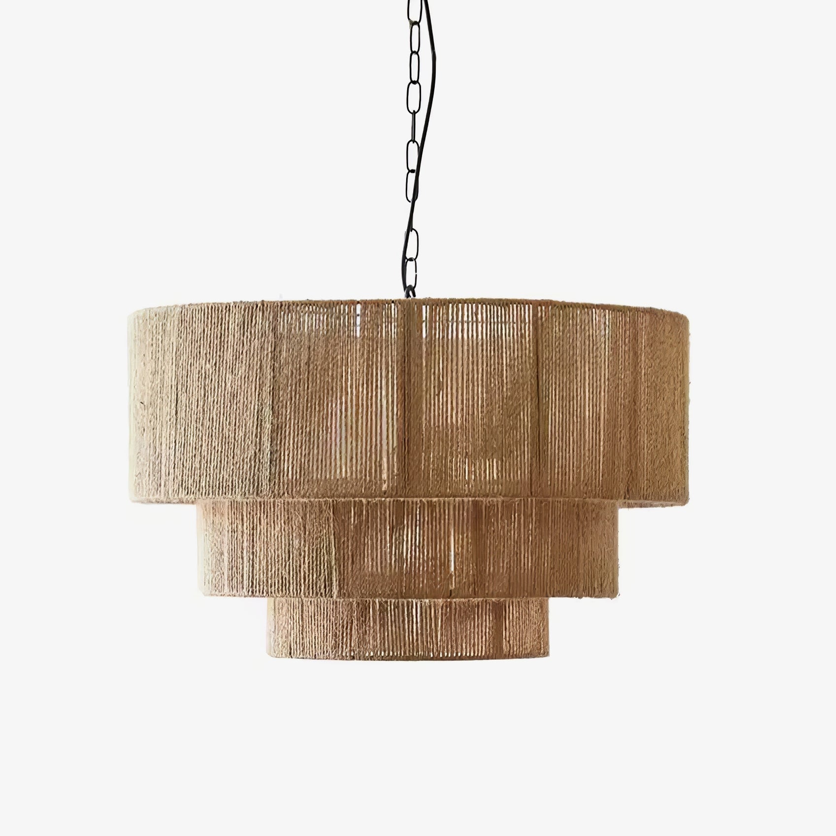Cascade Rustikal Jute Pendelleuchte Leuchte-Letslighting