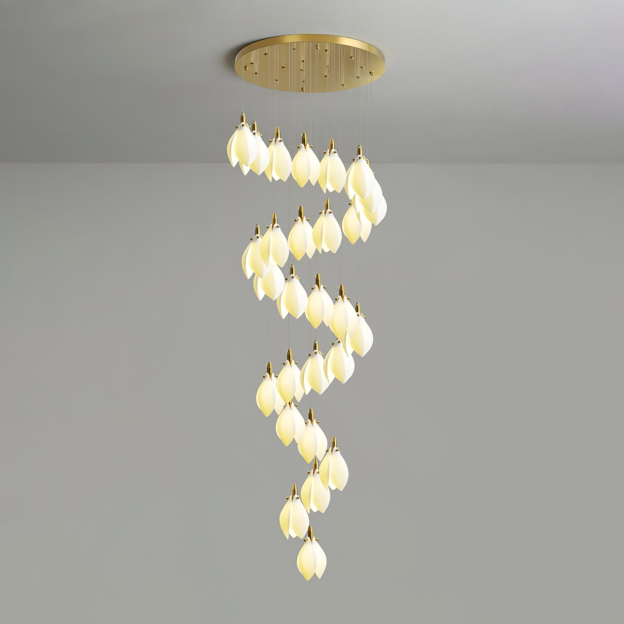 Caphayra Kronleuchter aus Keramik und Messing-Letslighting