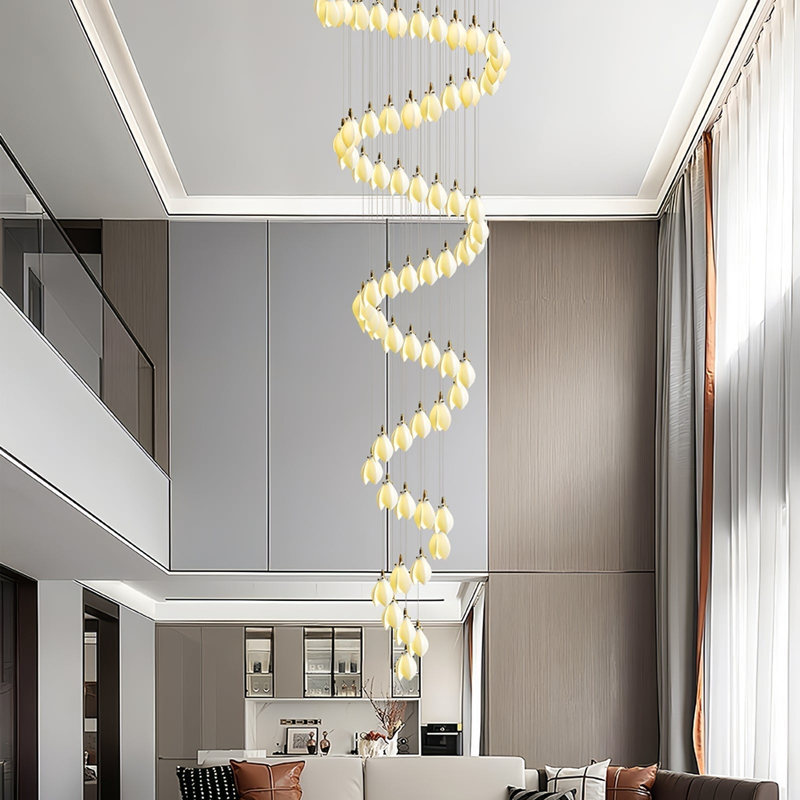 Caphayra Kronleuchter aus Keramik und Messing-Letslighting