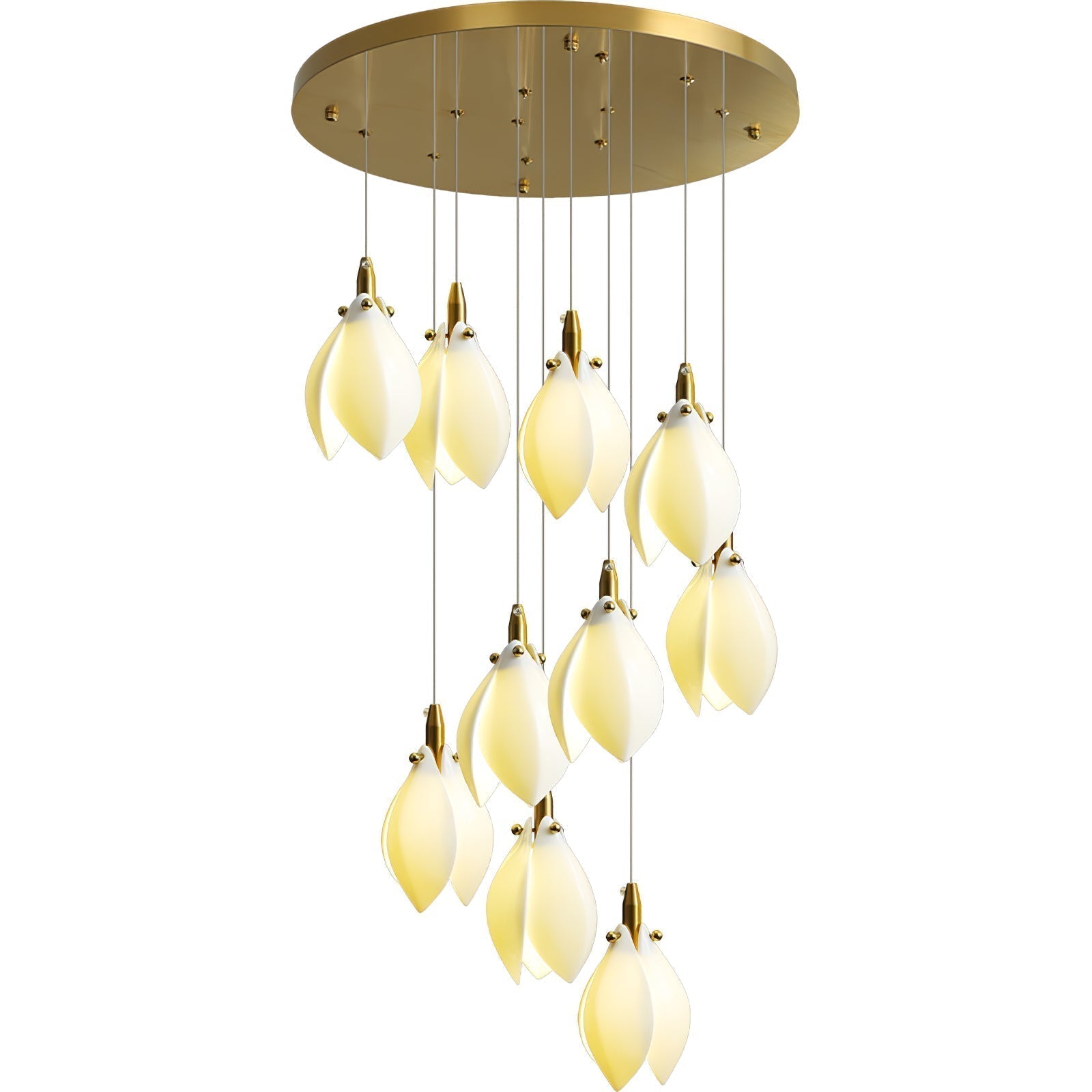 Caphayra Kronleuchter aus Keramik und Messing-Letslighting