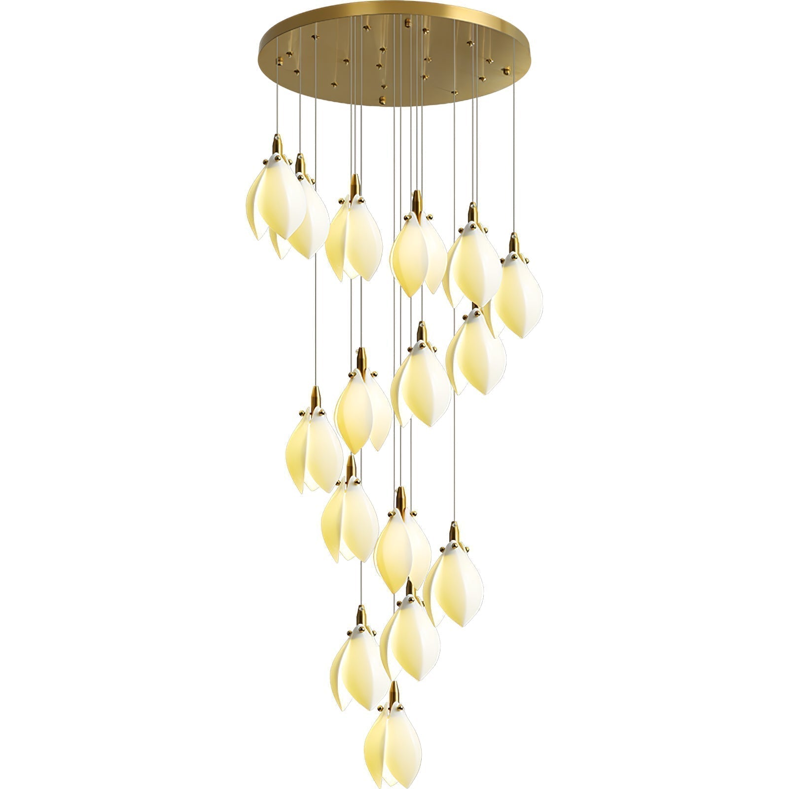 Caphayra Kronleuchter aus Keramik und Messing-Letslighting