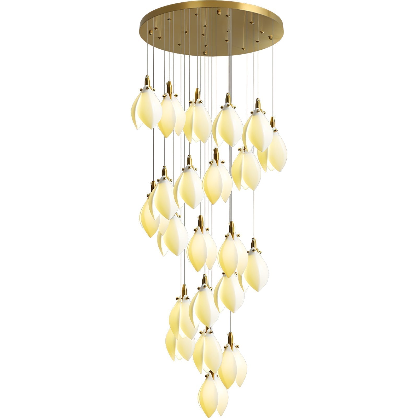 Caphayra Kronleuchter aus Keramik und Messing-Letslighting