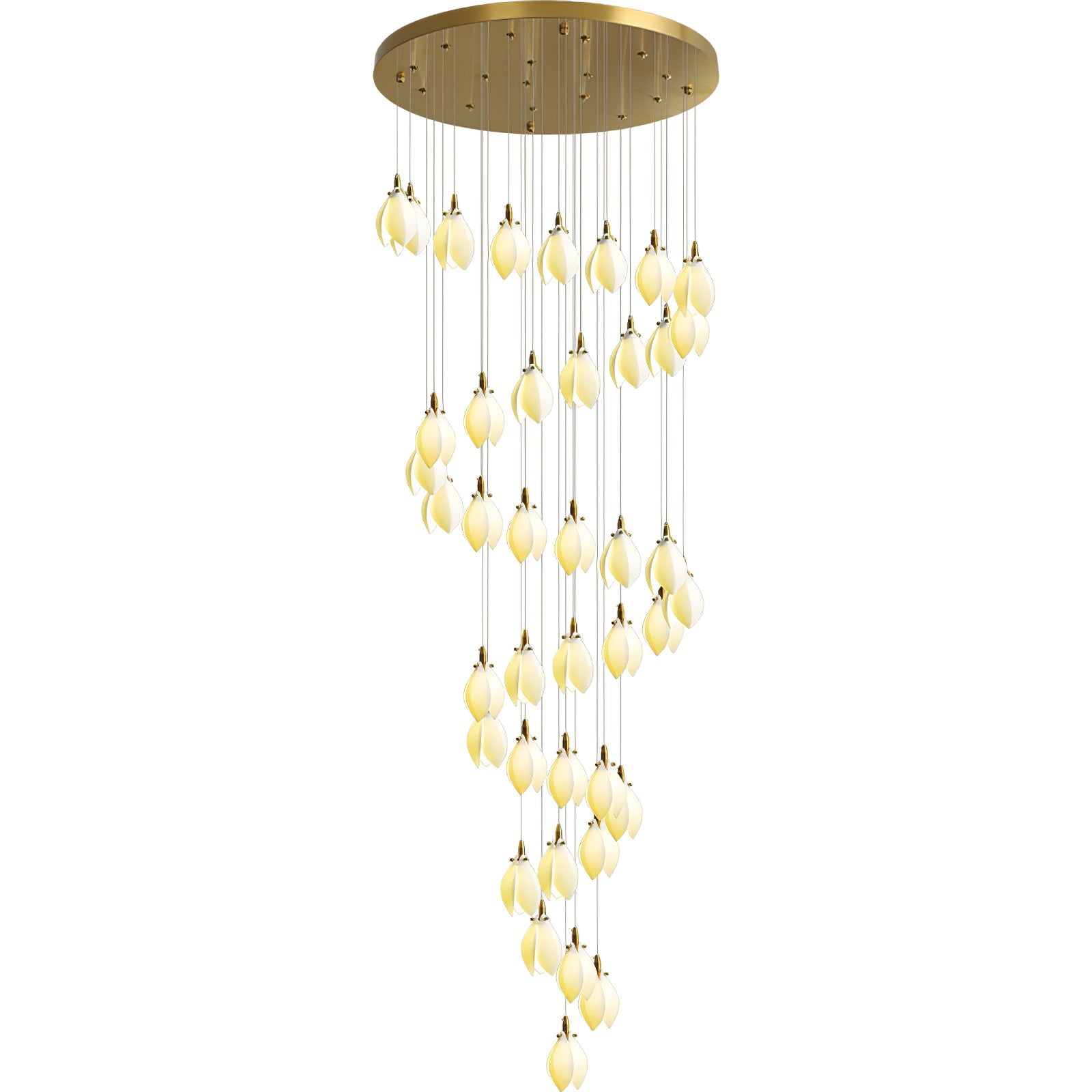 Caphayra Kronleuchter aus Keramik und Messing-Letslighting