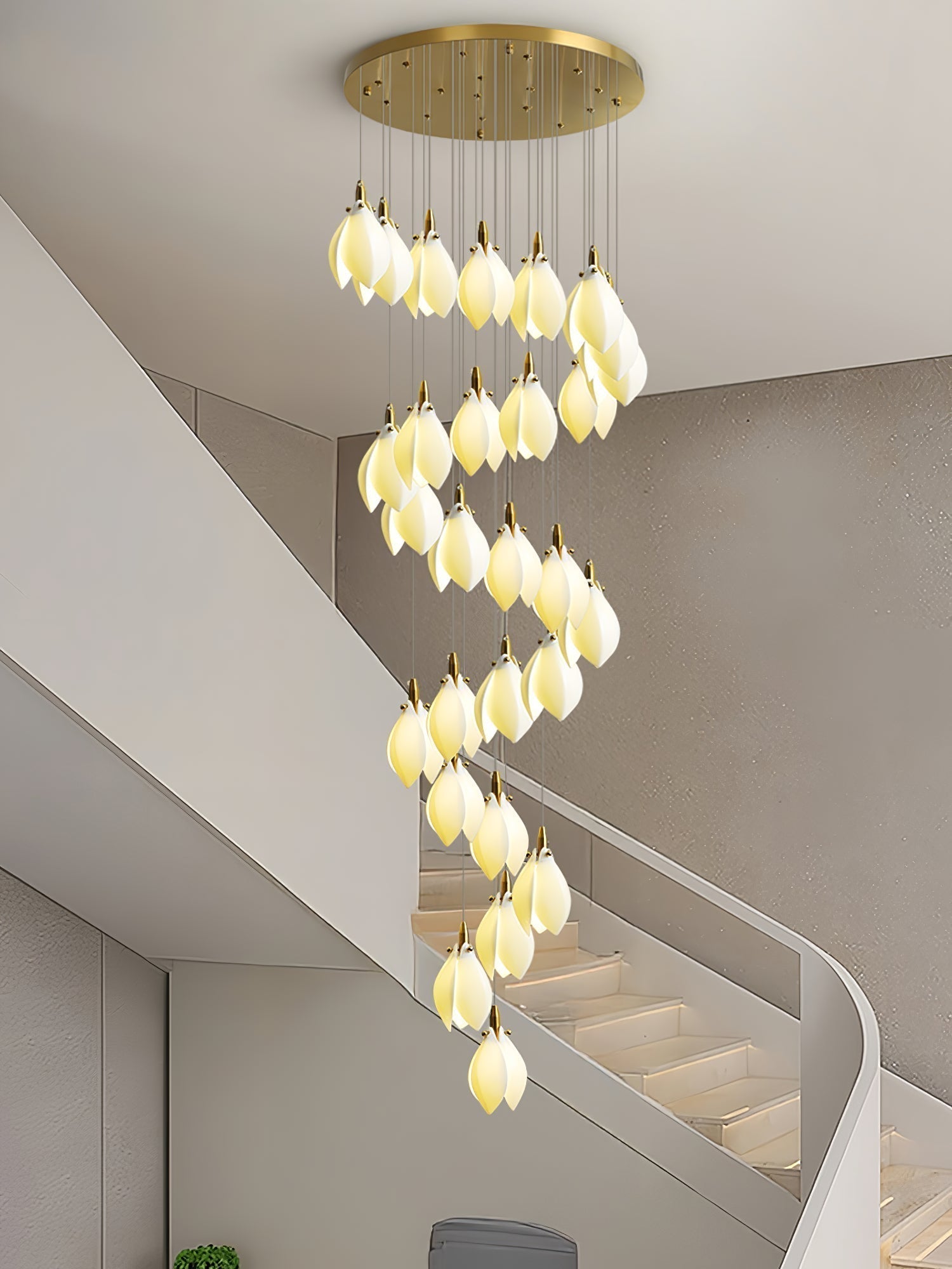 Caphayra Kronleuchter aus Keramik und Messing-Letslighting