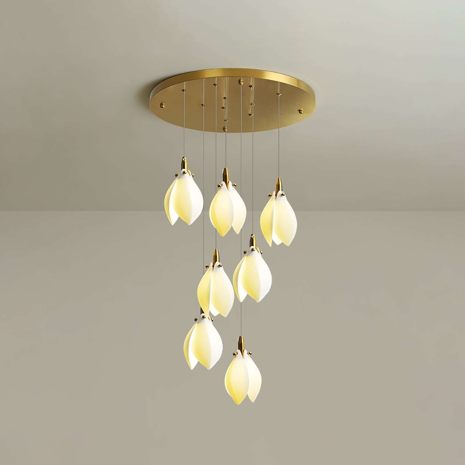 Caphayra Kronleuchter aus Keramik und Messing-Letslighting