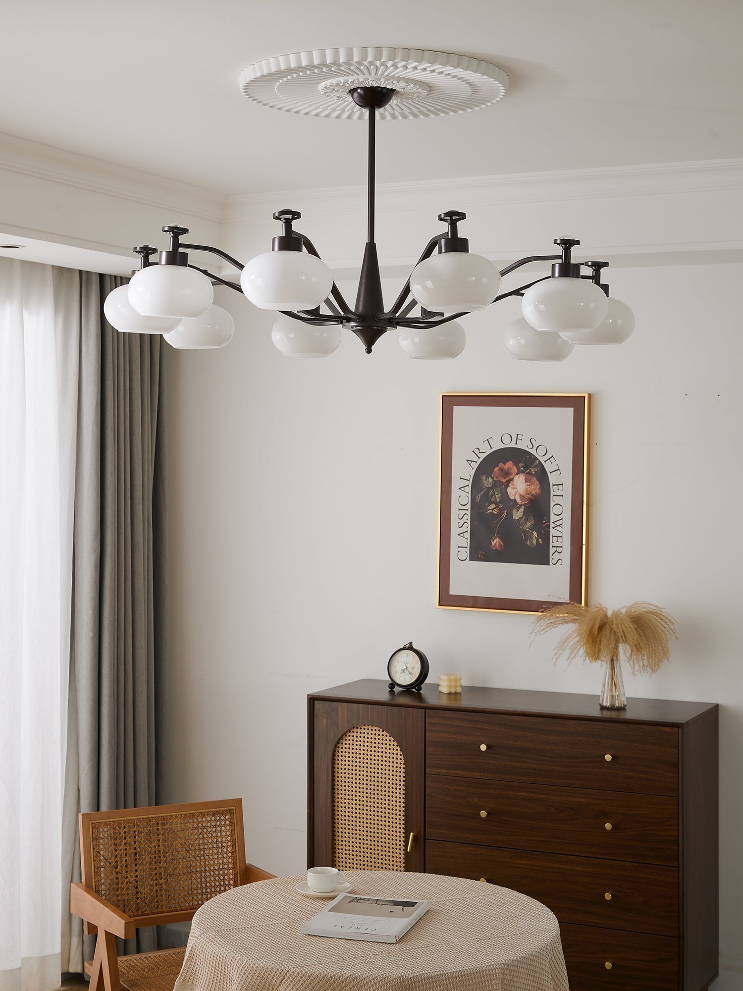 Althaen Eleganter Vintage-Glas-Kronleuchter-Letslighting