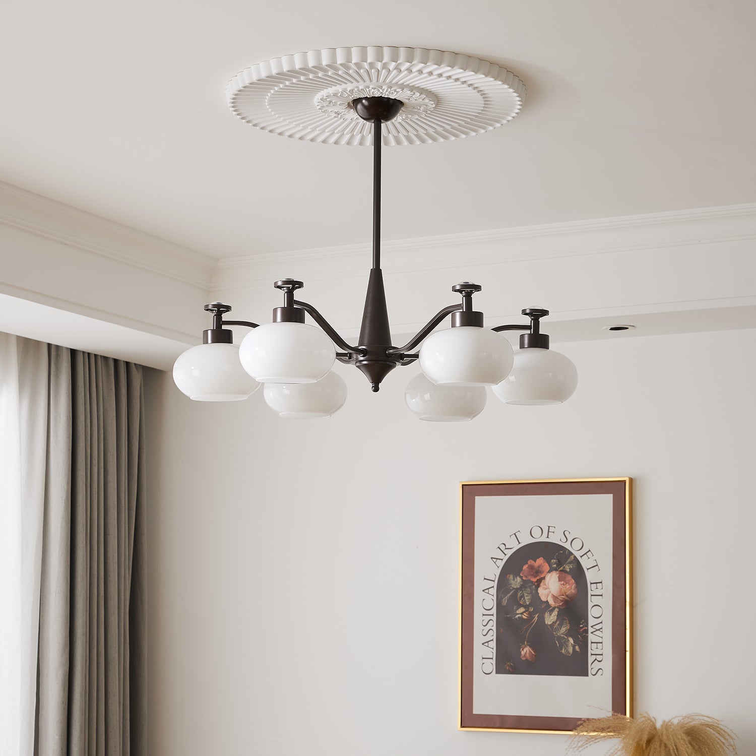 Althaen Eleganter Vintage-Glas-Kronleuchter-Letslighting