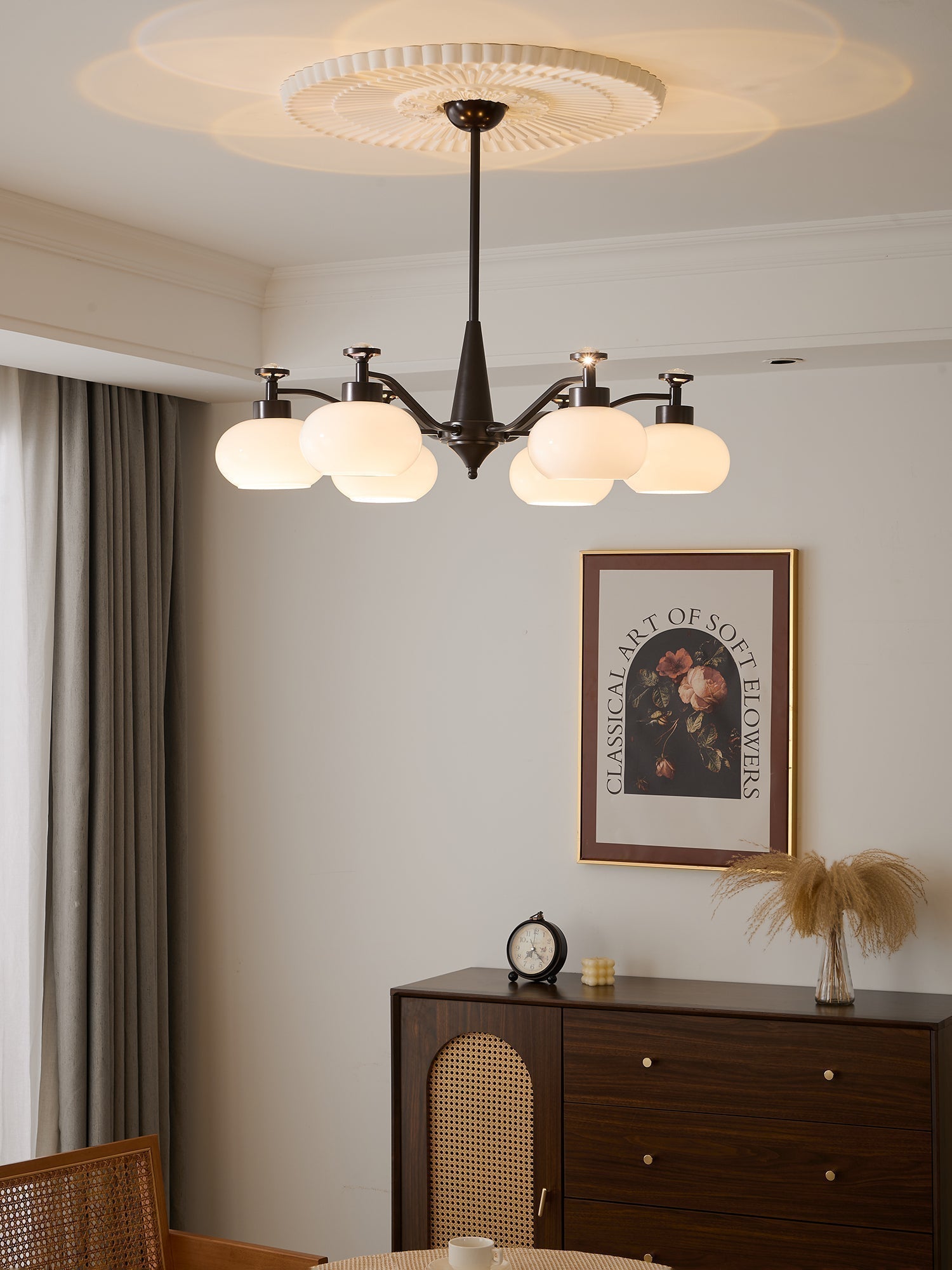 Althaen Eleganter Vintage-Glas-Kronleuchter-Letslighting
