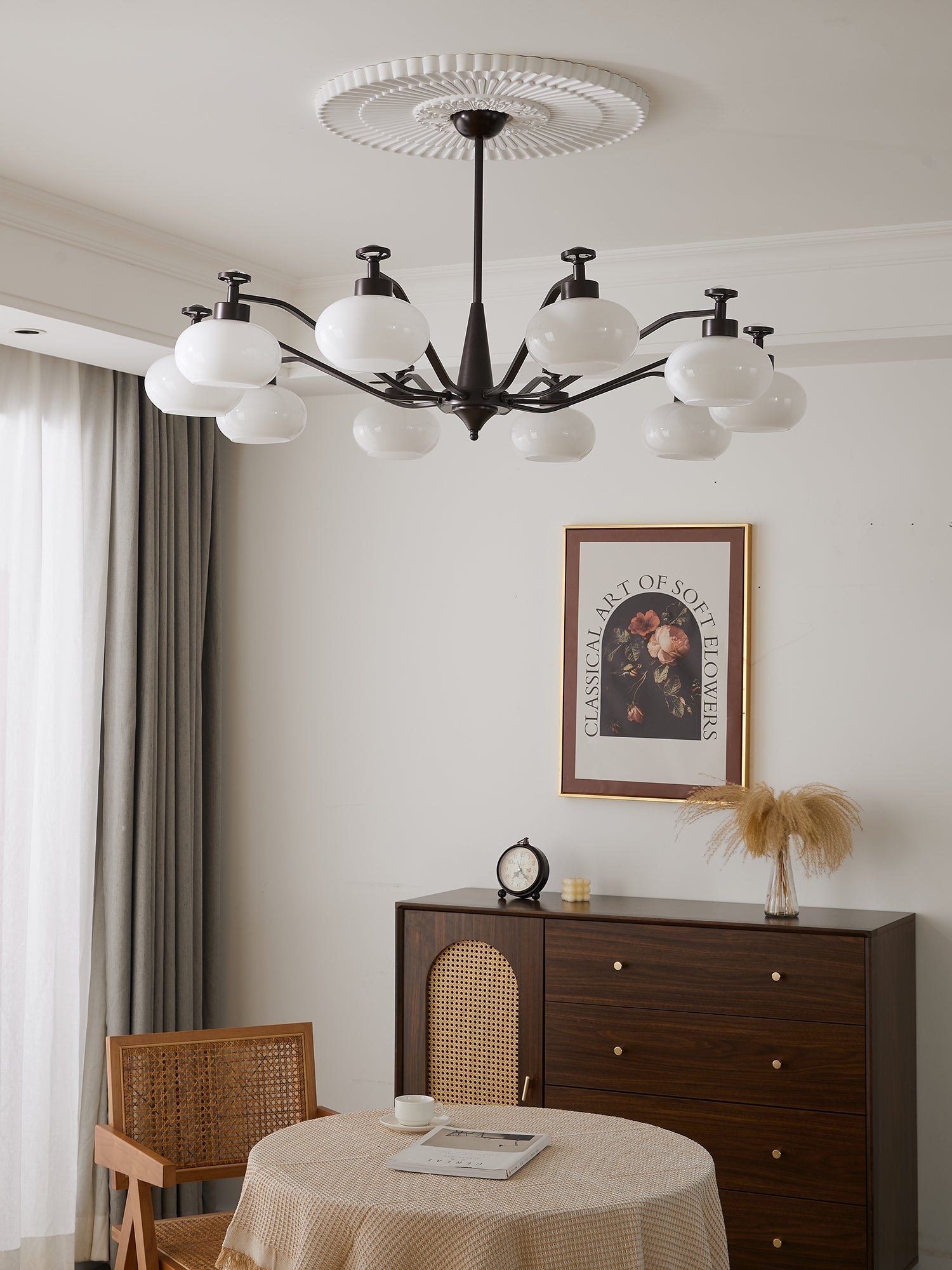 Althaen Eleganter Vintage-Glas-Kronleuchter-Letslighting