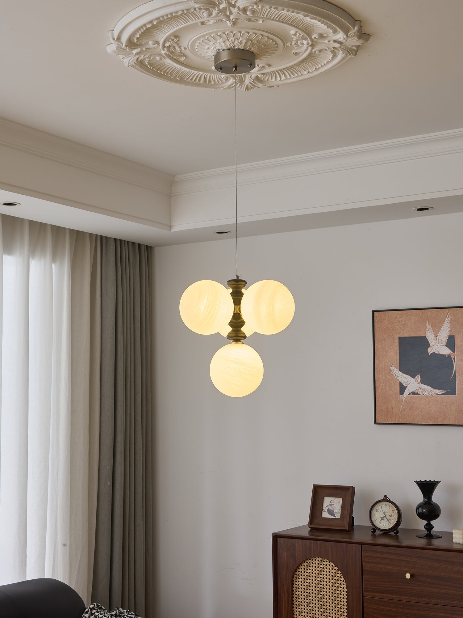 Cucarara Traditioneller Nordischer Bogen-Holzleuchter-Letslighting