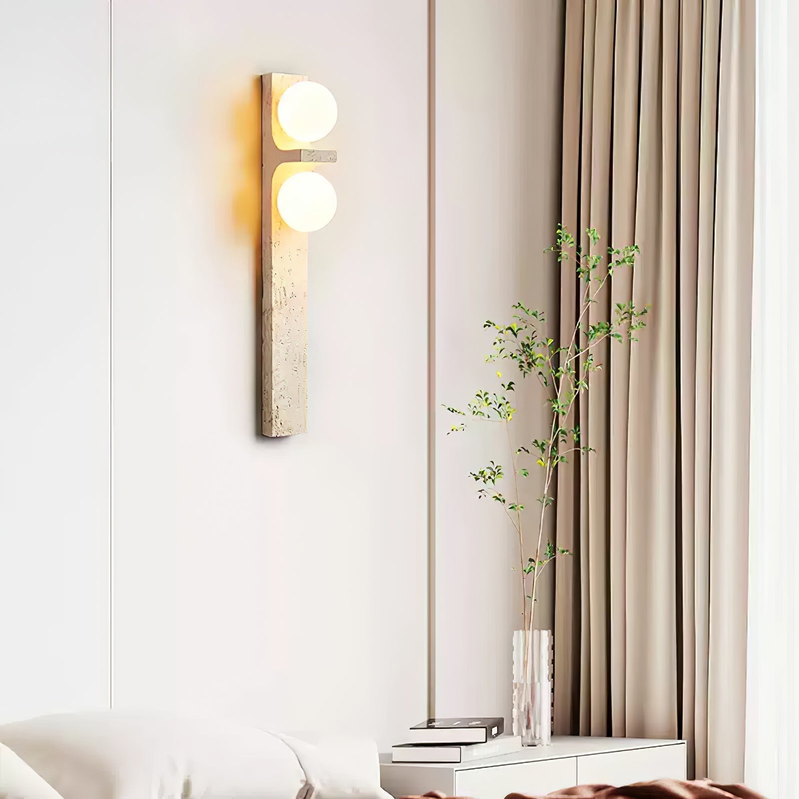Cassiopeia Travertine Wall Light - Neutralighting