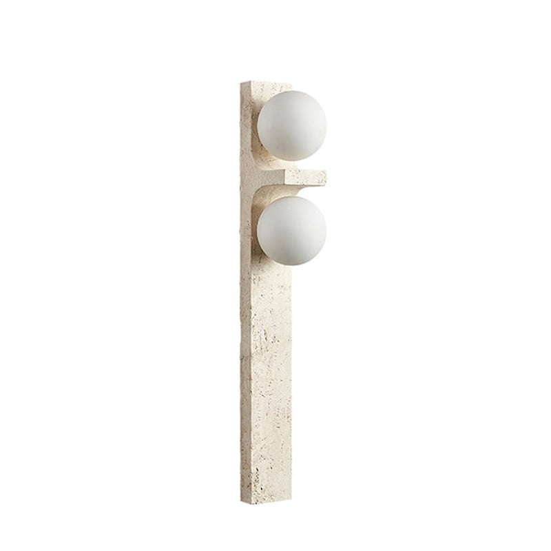 Eirikuvys Organic Modern Minimalist Travertine Wall Sconce - Letslighting