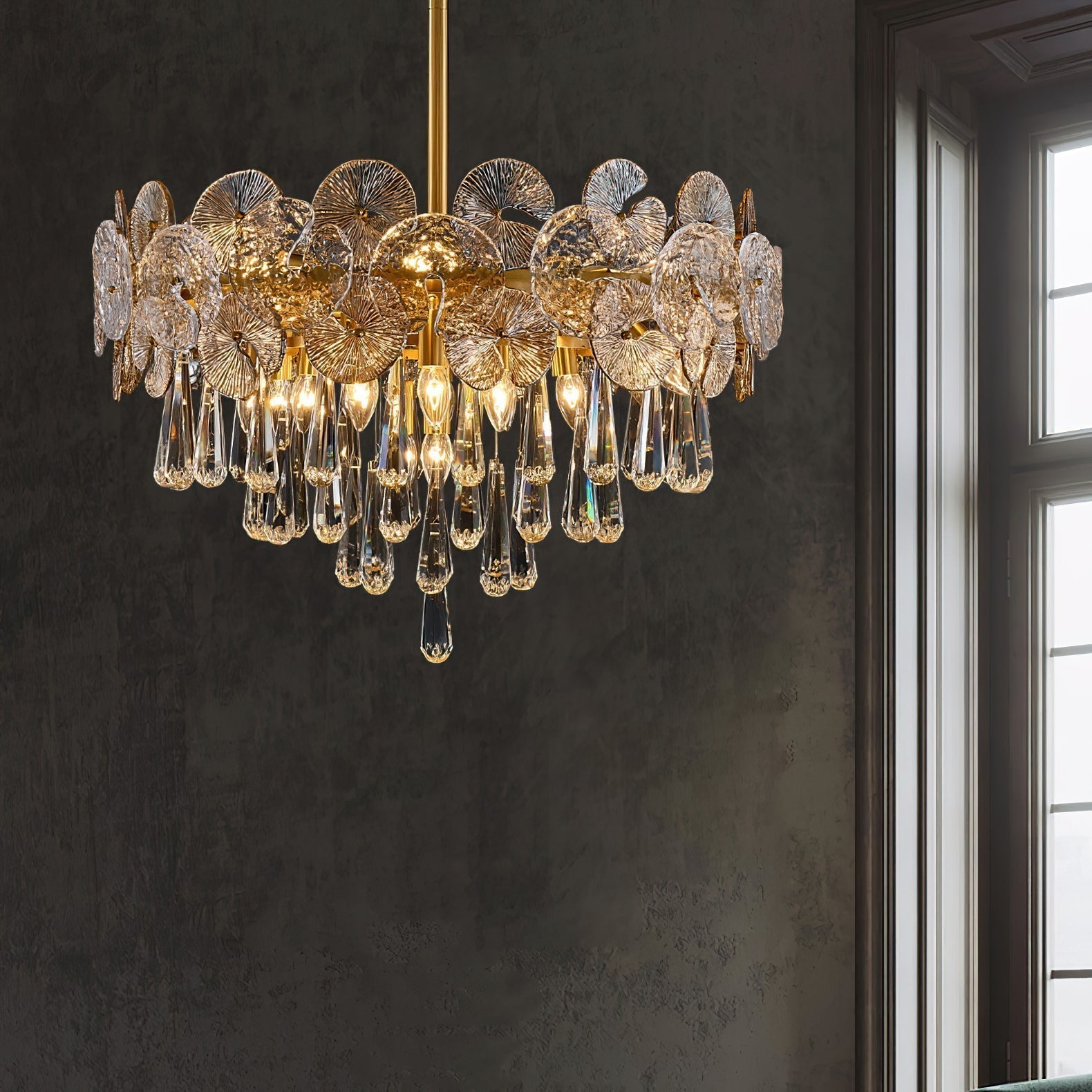 Caeluvyo Postmoderner Luxus Eleganz Kristall Kronleuchter-Letslighting