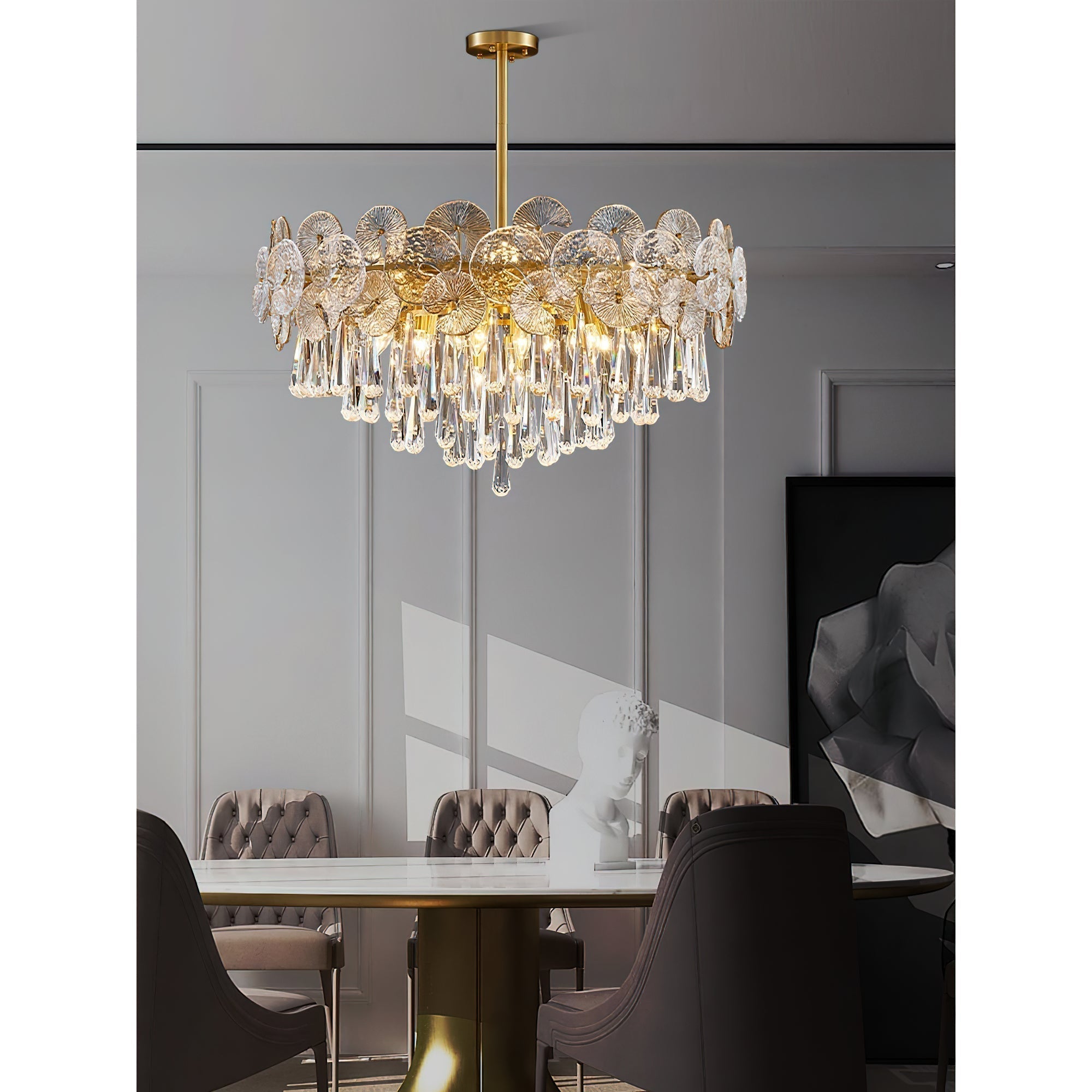 Caeluvyo Postmoderner Luxus Eleganz Kristall Kronleuchter-Letslighting